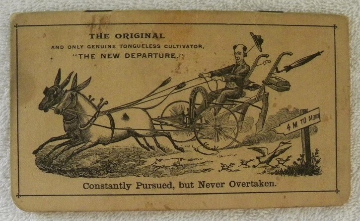 1890 New Departure Two Horse Cultivator, Pattee Plow Co., Monmouth IL Booklet