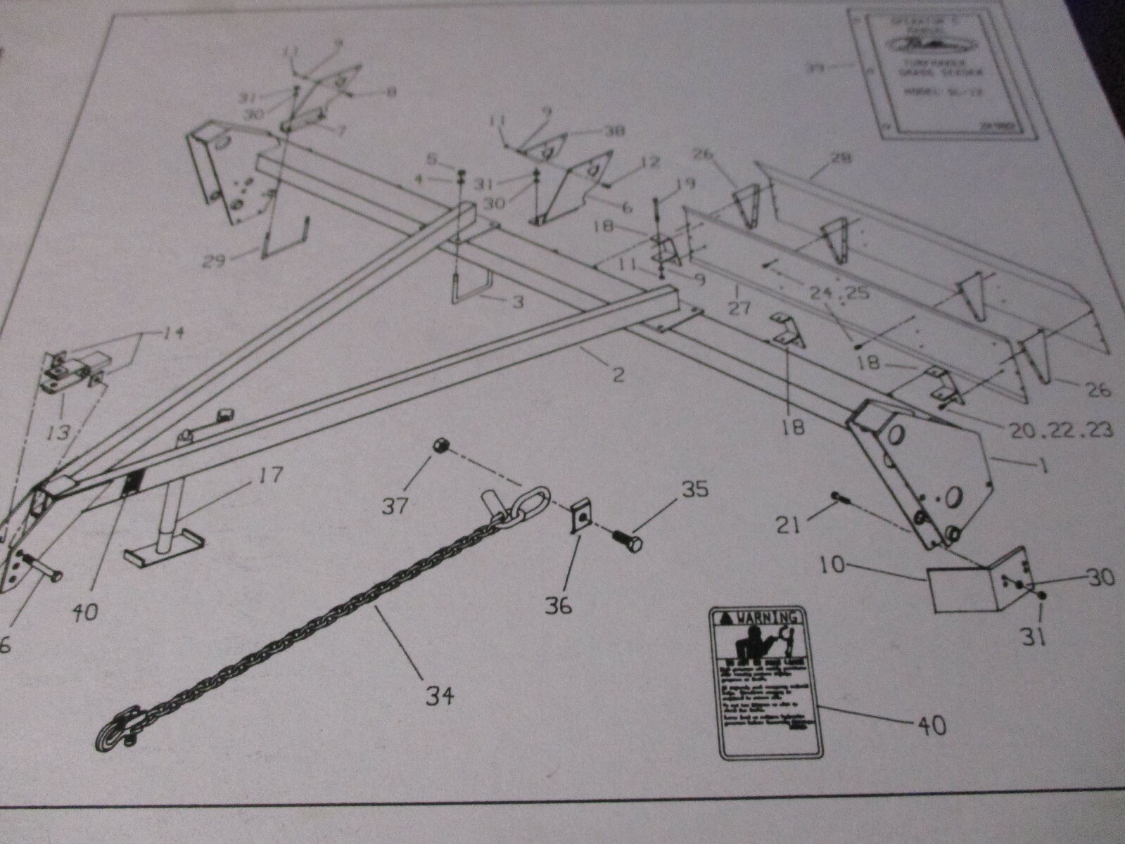 Brillion Model SL-12 Turfmaker Grass Seeder Parts Catalog