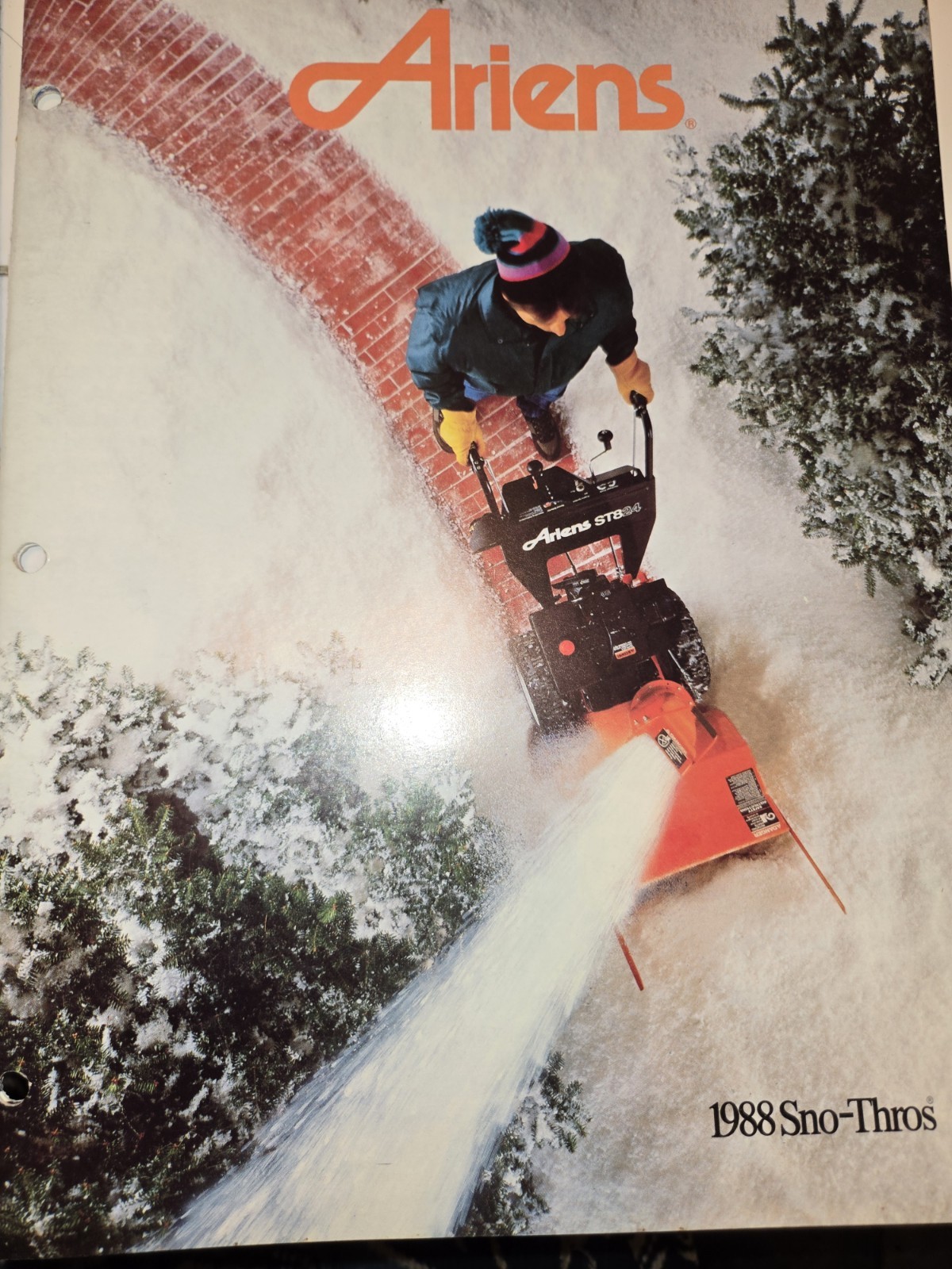1987 1988 ARIENS DEALERSHIP ADVERTISING BROCHURES SNO-THROS