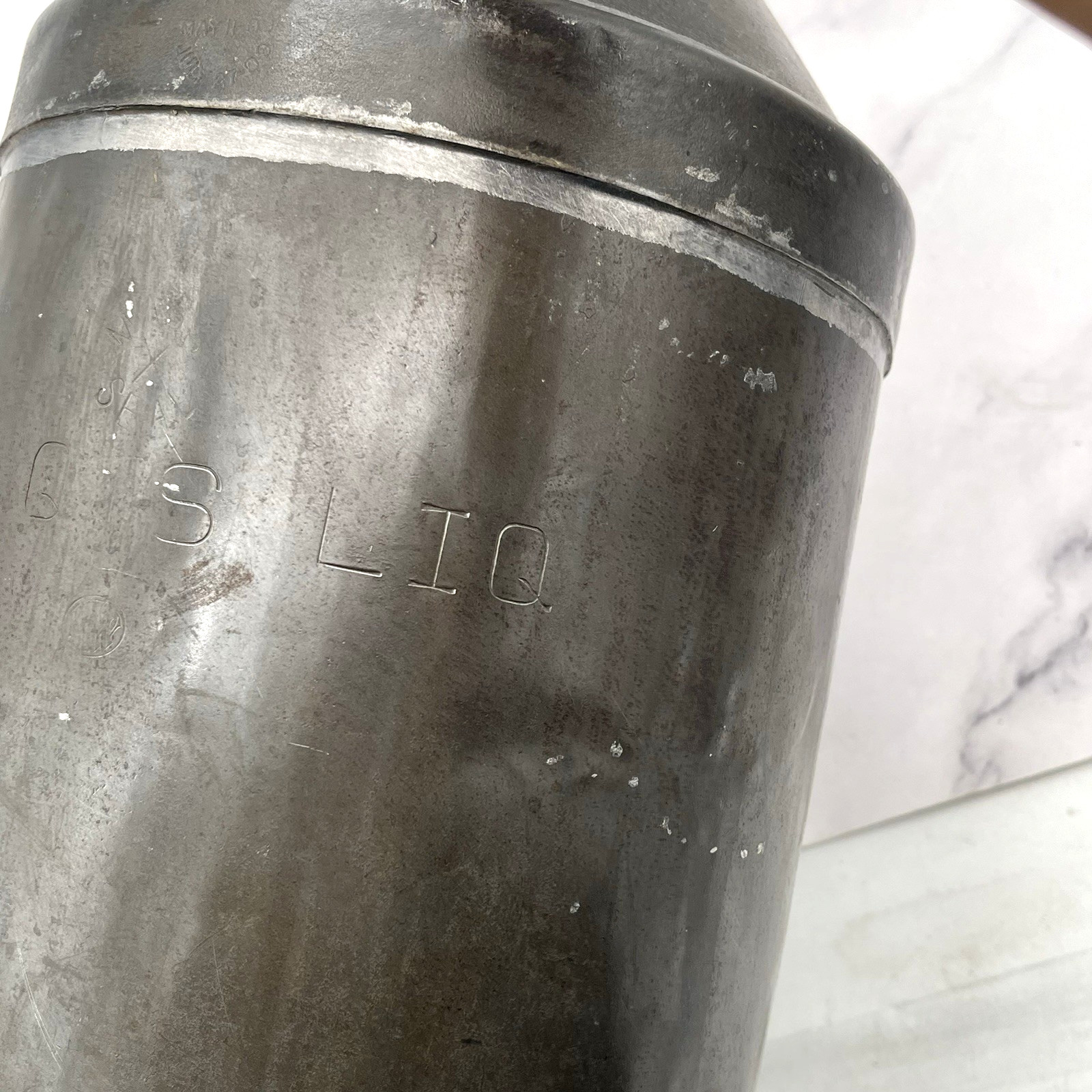 Antique Dairy Milk Can Metal Farm Advertising