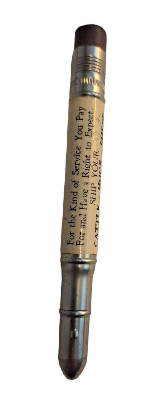 Brown Goff Livestock Commission Co Stock Yards Sioux City IA Bullet Pencil