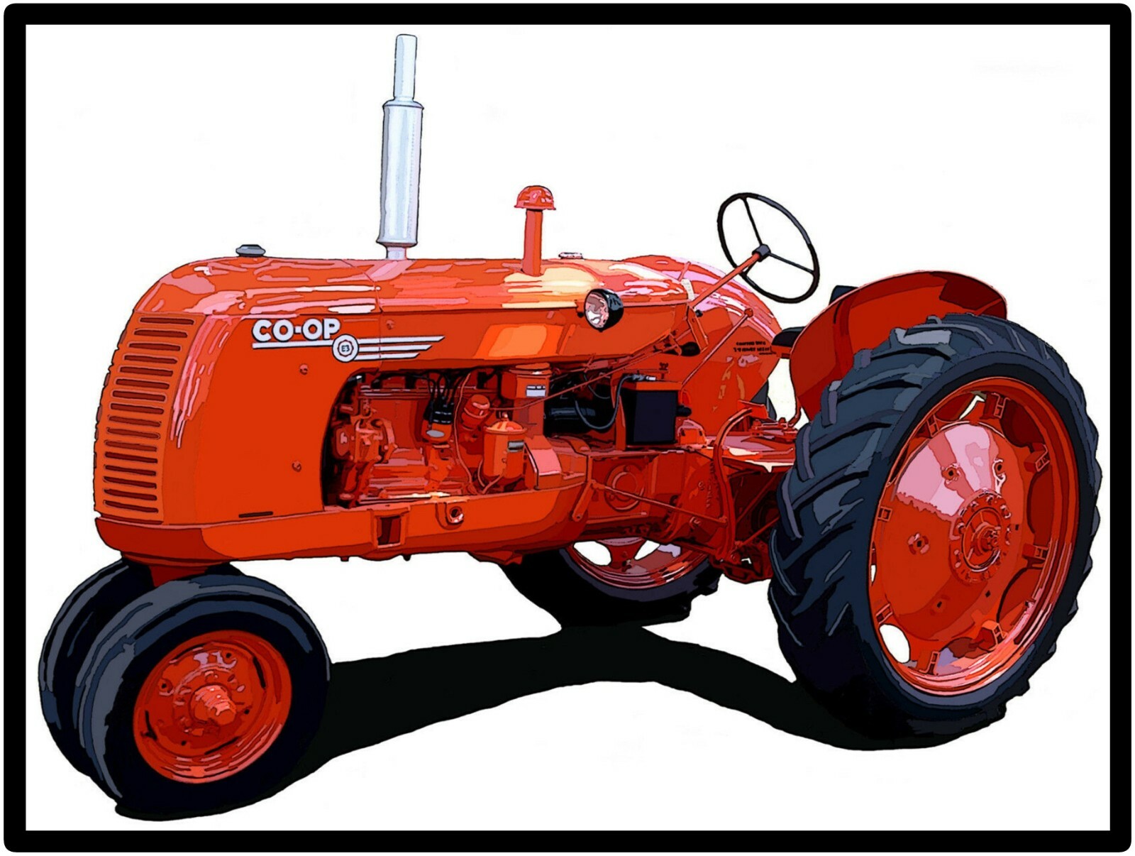 Co-Op Tractors New Metal Sign: Model E3 Featured Large Size: 12 x 16&Prime;