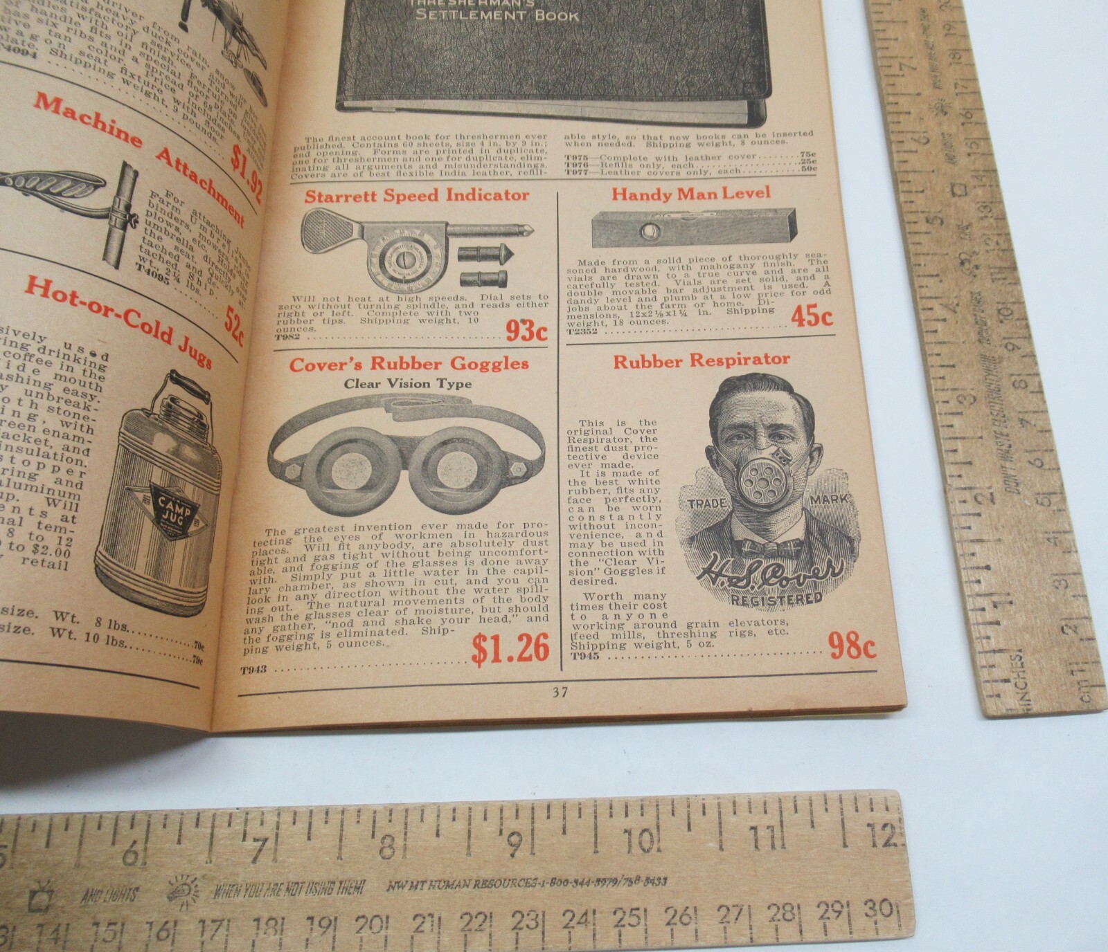 THRESHER & POWER FARMING SUPPLIES – SAW MILL ACCESSORIES – CATALOG T-33 -#3468