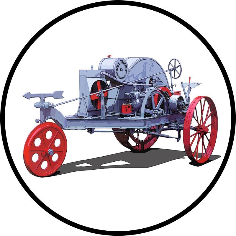 Little Bull Farm Tractor NEW Metal Sign 28&Prime; Dia. Round AMERICAN STEEL