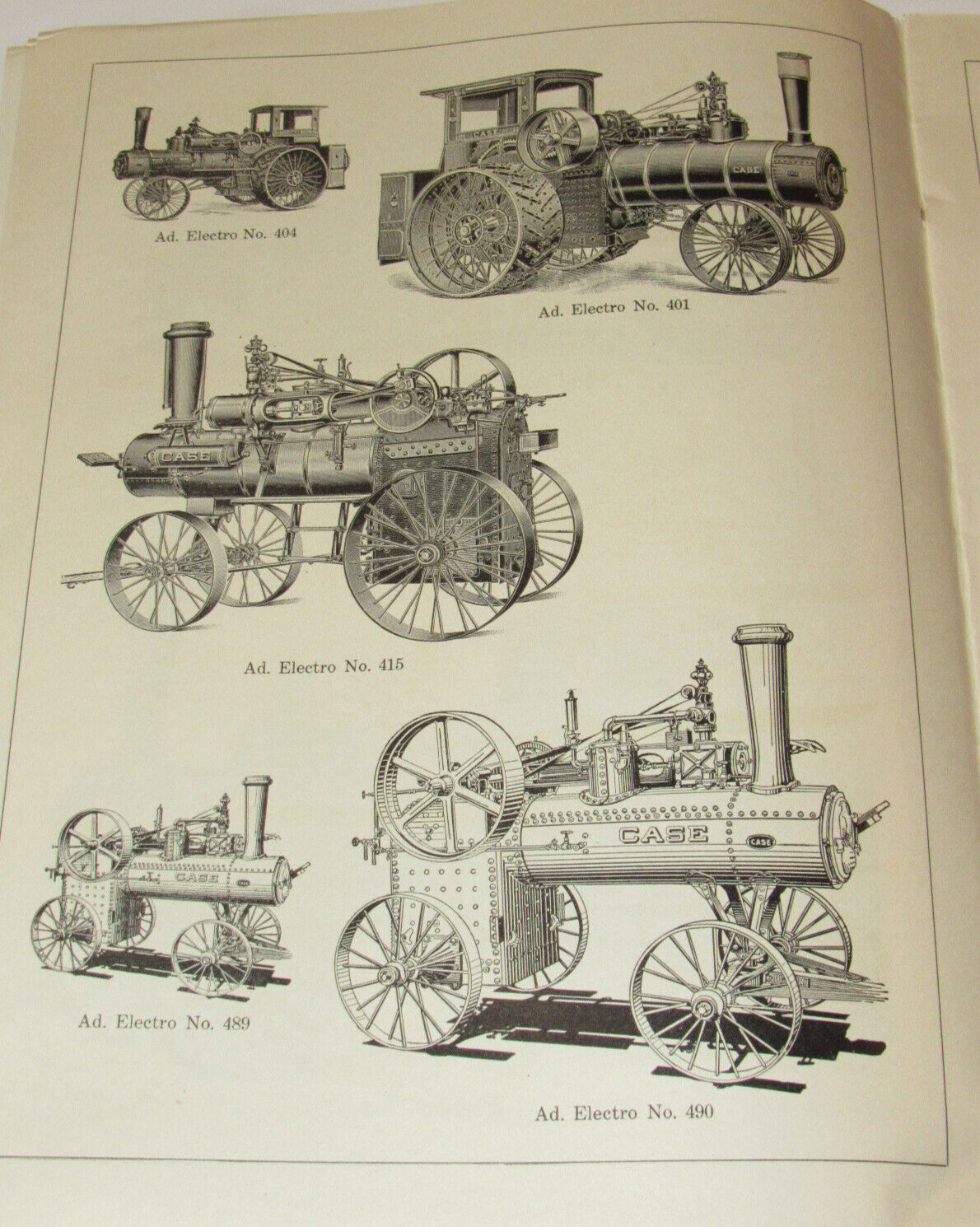 1914 JI CASE DEALER CONTEST BOOKLET! ELECTROTYPE CATALOG! TRACTORS/CARS/THRESHER