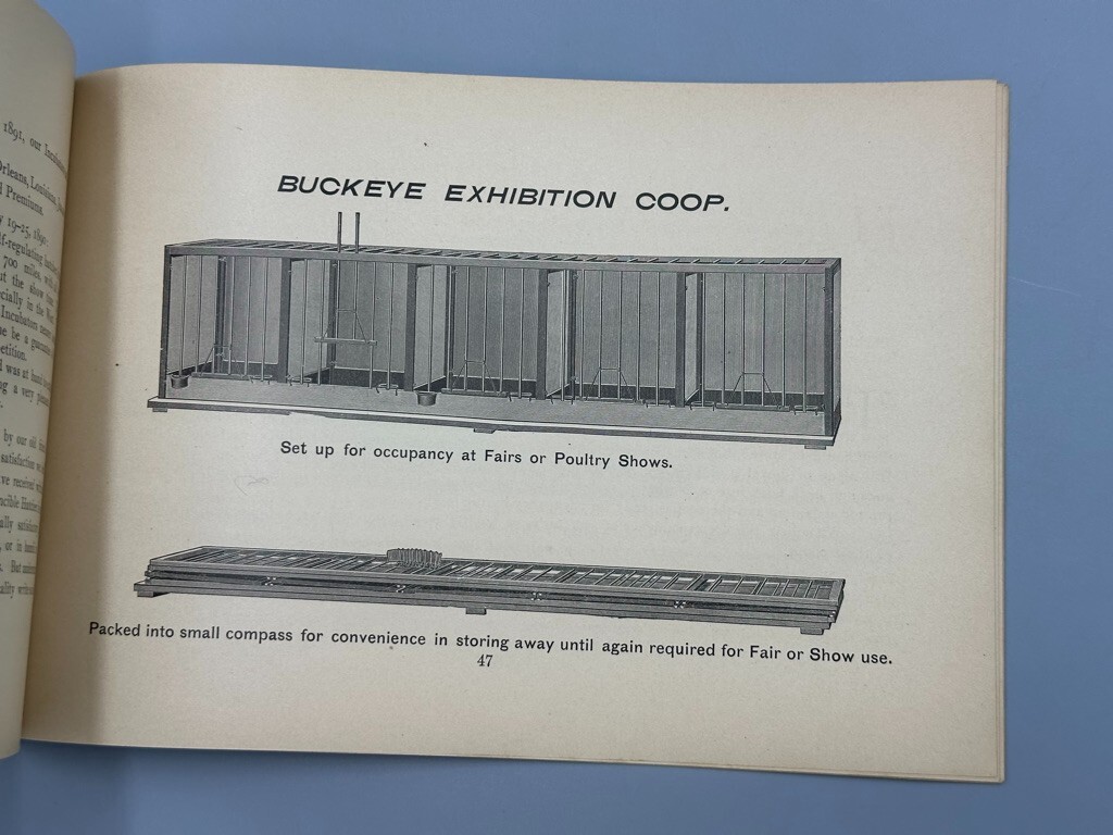 Rare 1893 BUCKEYE INCUBATOR CO Chicken CHICKS Farm Advertise BOOK Springfield OH
