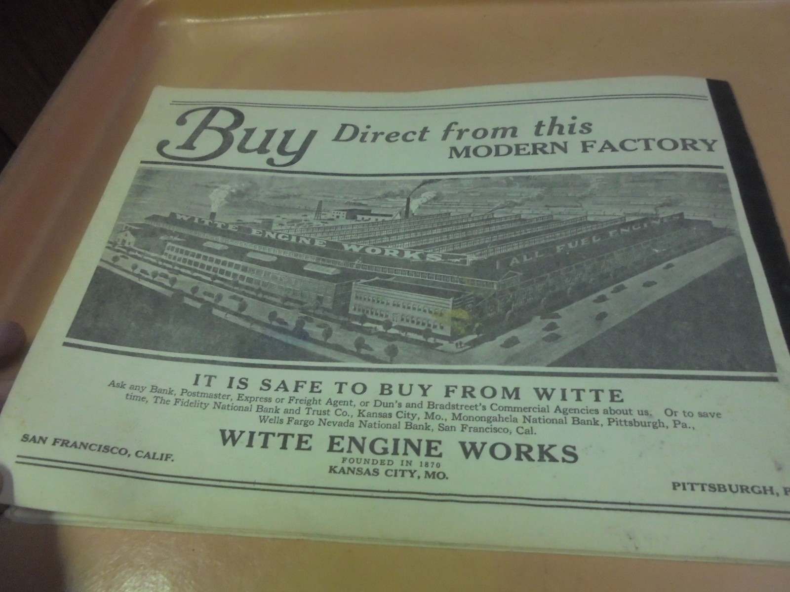 Vintage Reprint of Witte Engine Works Catalog Straight talk on Log and Tree Saws