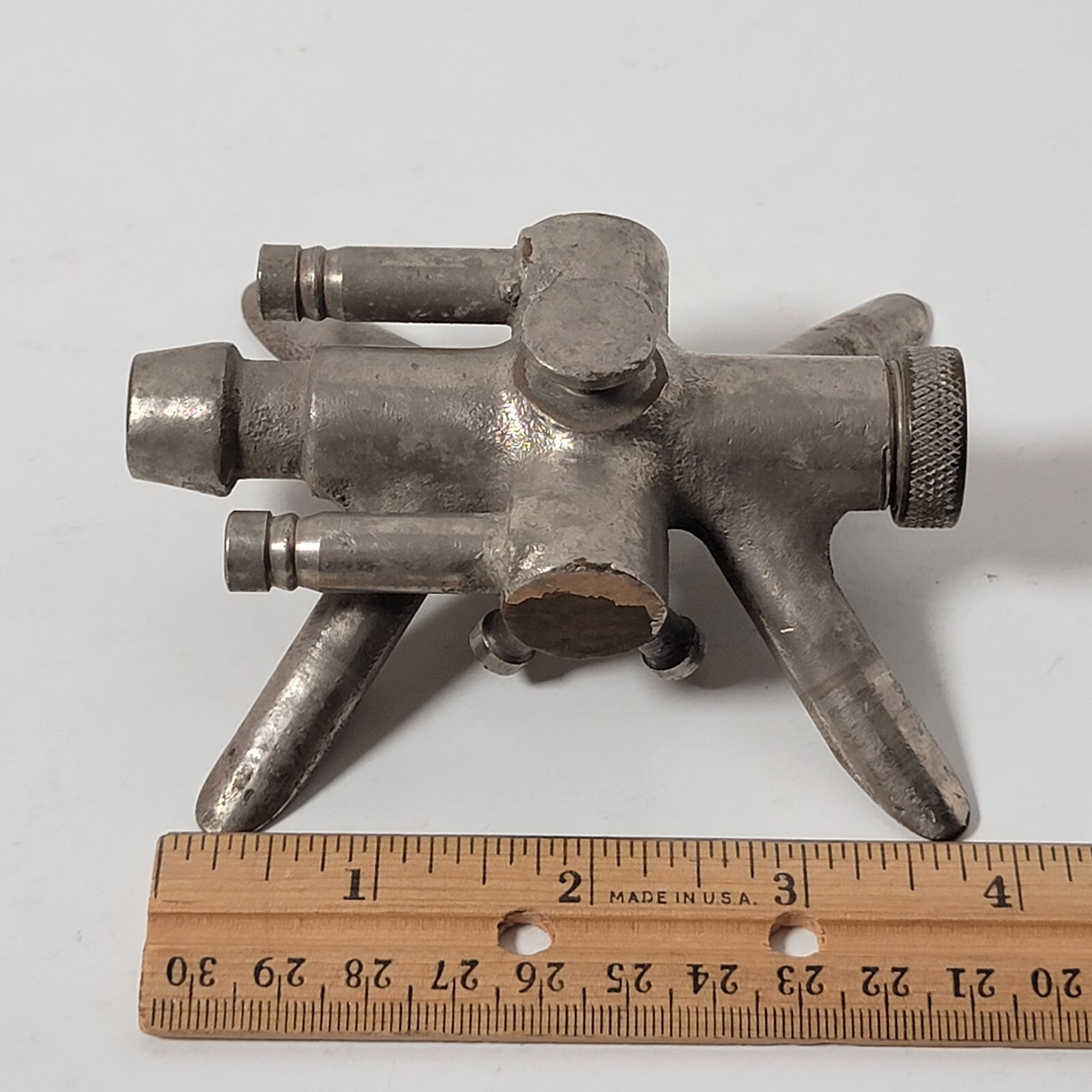 Vintage Old Brass Chrome Milking Claw Unique Rare