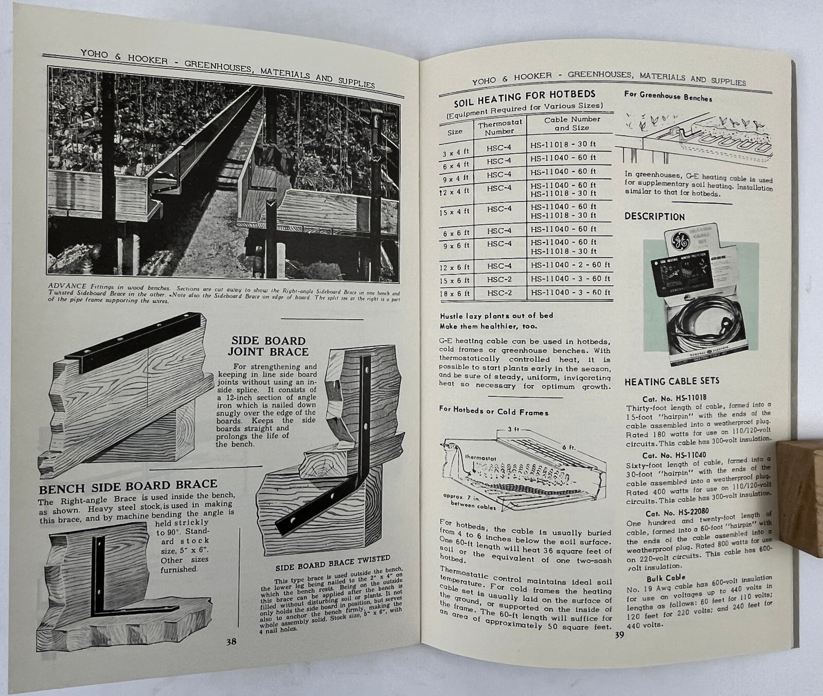 1959 Yoho & Hooker Greenhouses Catalog 157 Youngstown OH + Pricelist + other ads