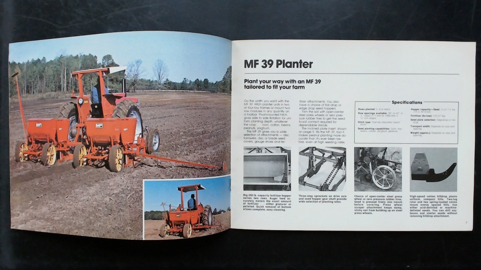 Massey Ferguson MF Planters Vintage Agricultural Brochure Tractor