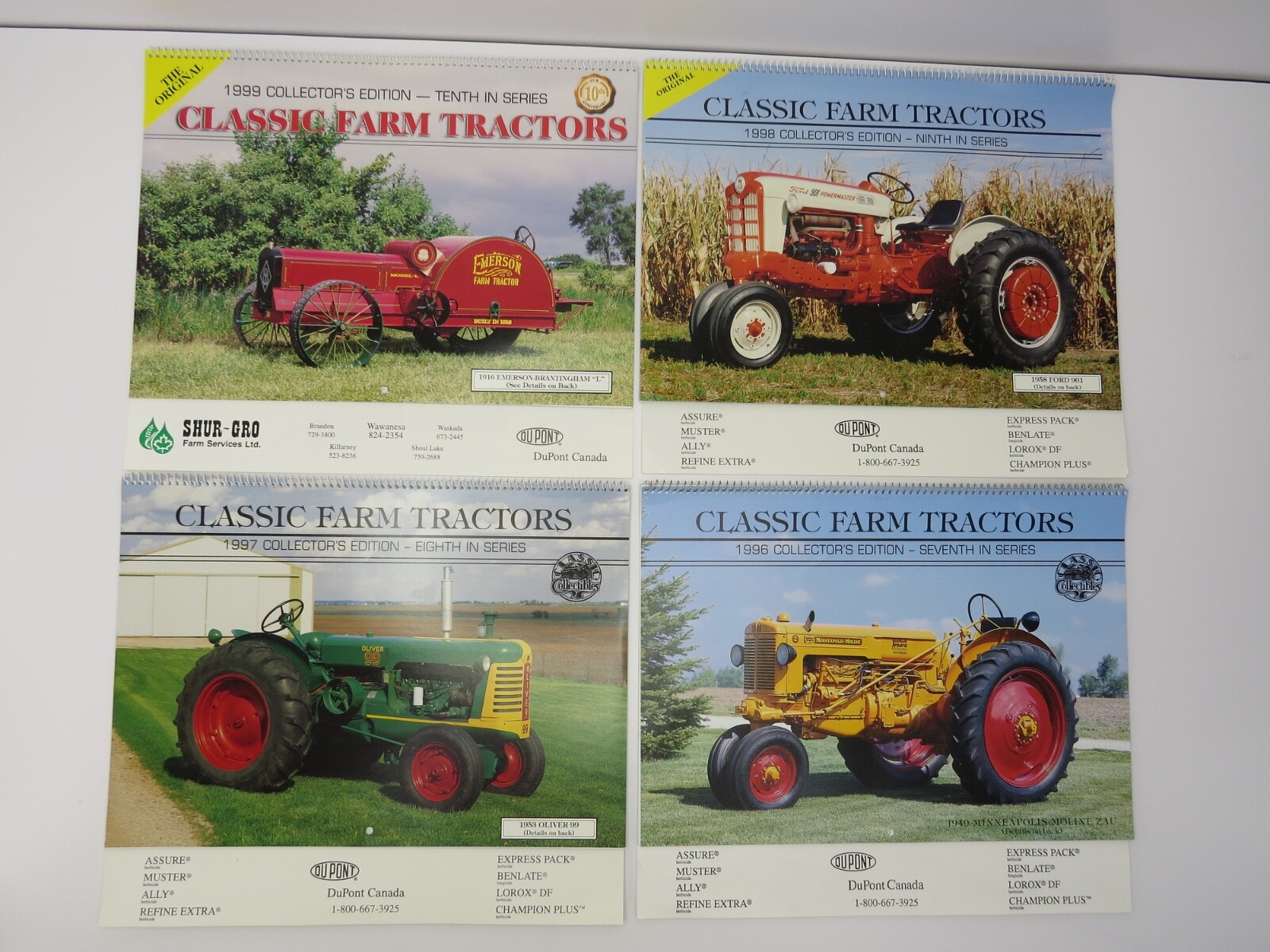26 Classic Farm Tractors Calendars 3rd-28th Collector&rsquo;s Edition 1992-2017 DuPont
