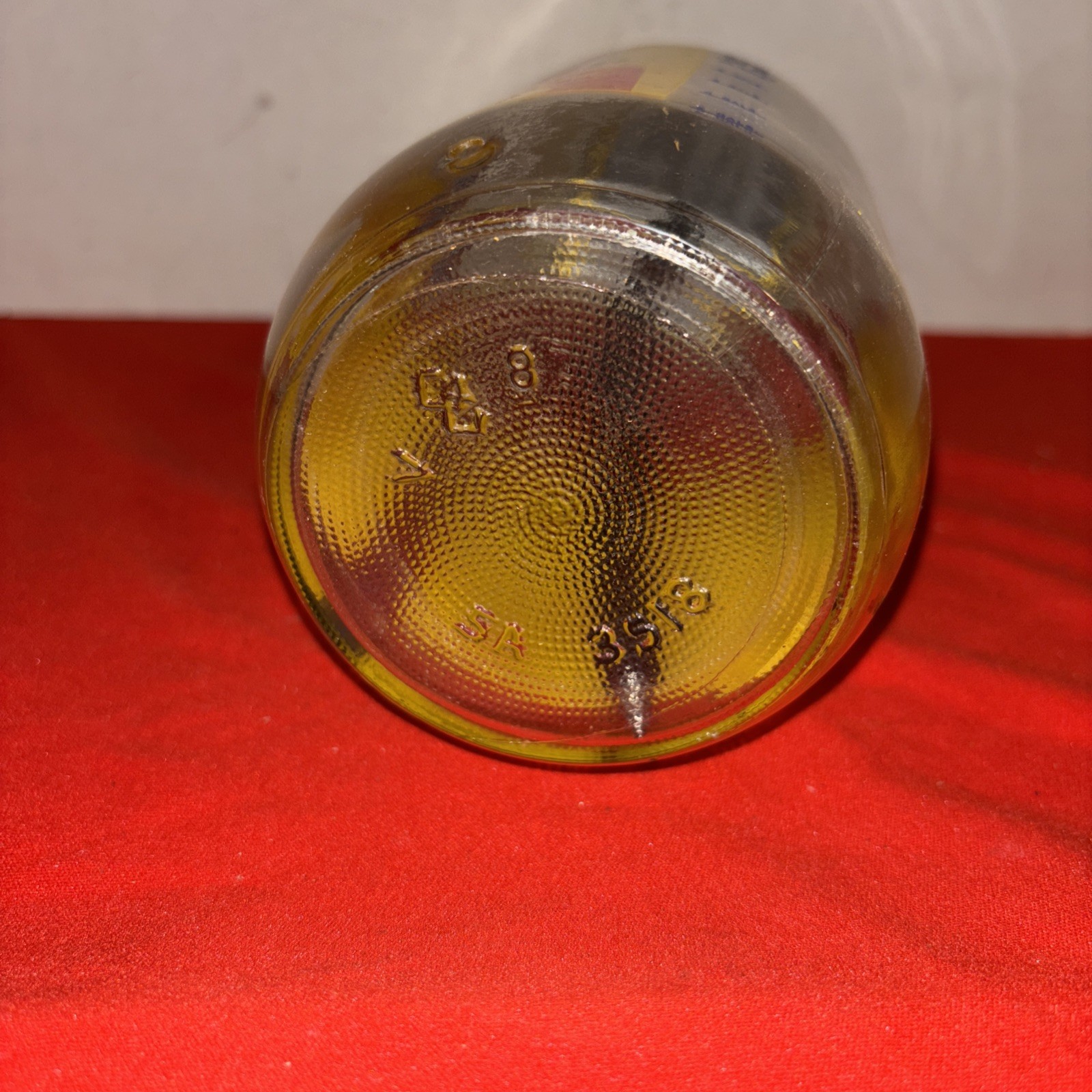 Vintage 1970 Ortho Lawn Sprayer Glass Jar Yellow Metal Lid With Instructions