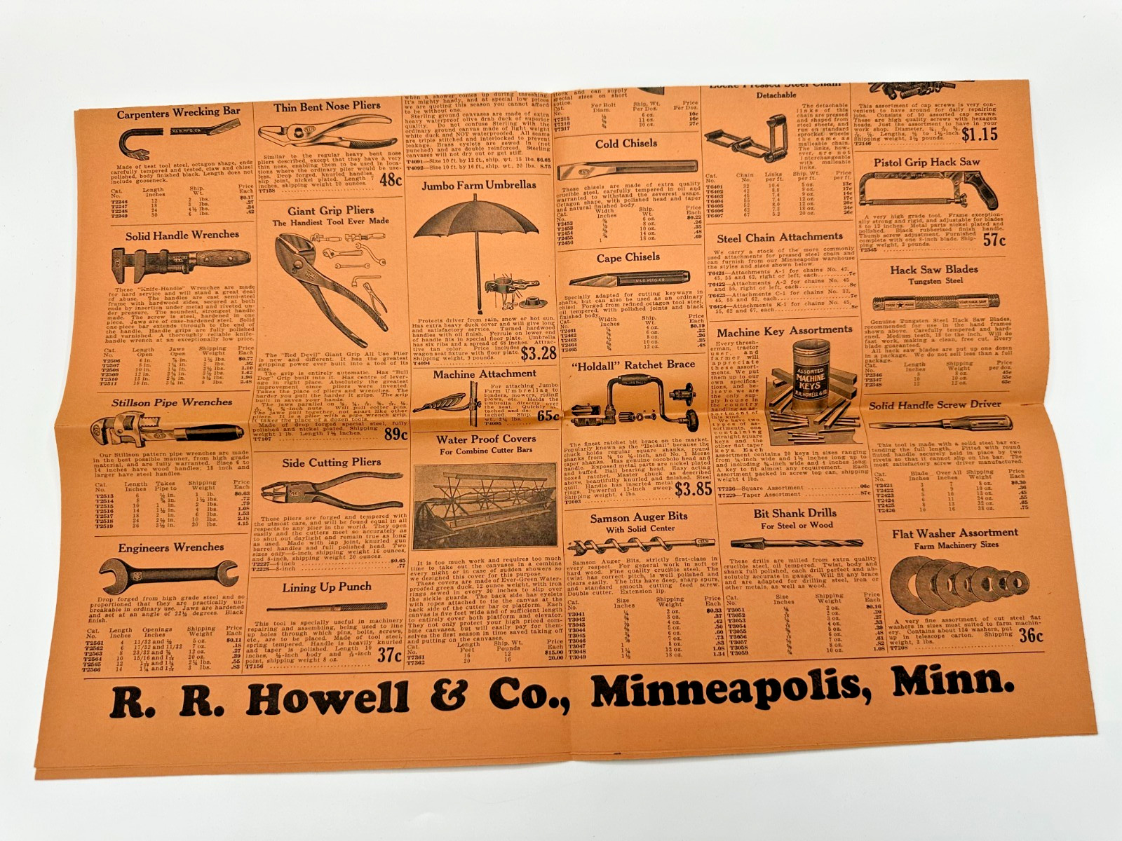 1930 Minneapolis RR Howell Thresher Supple Catalog Lot Letters mailer & more