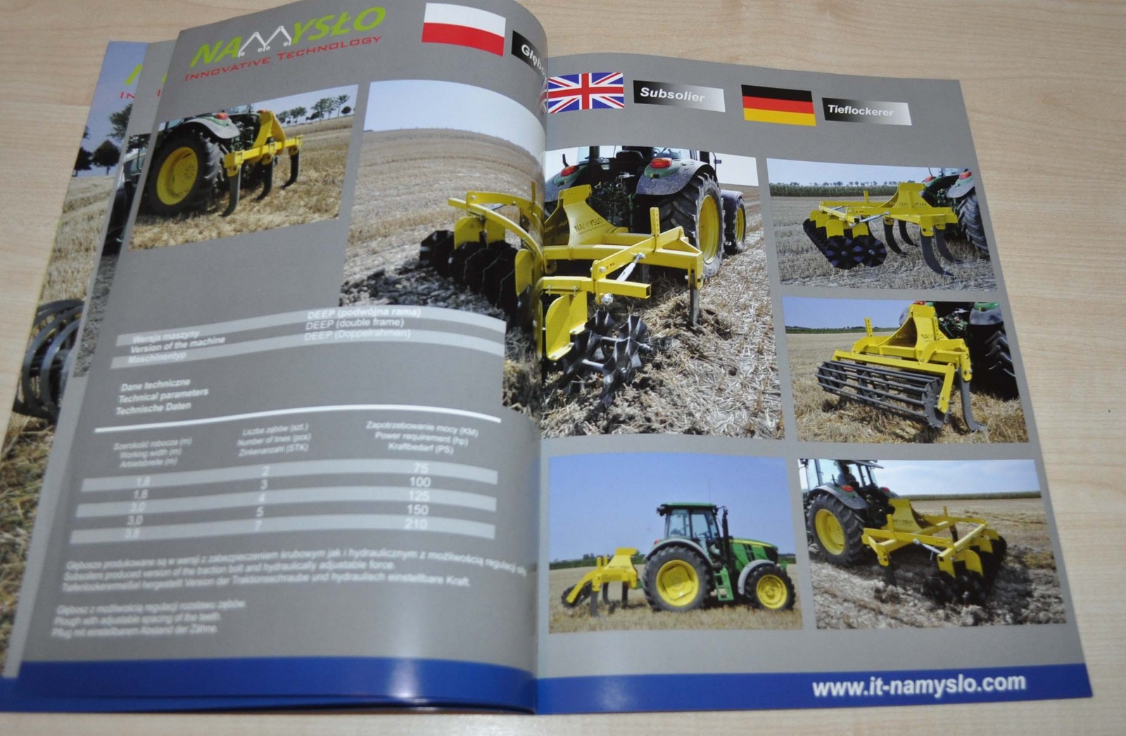 2015 Namyslo Agricultural Machinery Polska Brochure Prospekt
