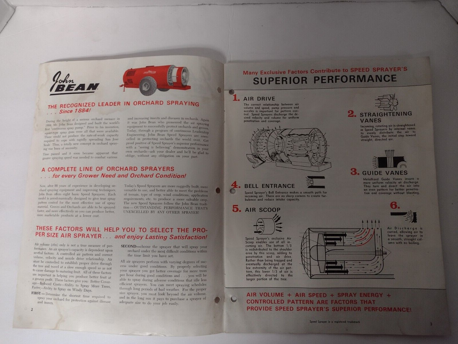 John Bean Orchard & Grove Sprayers Speed Sprayers Catalog L-1449-72