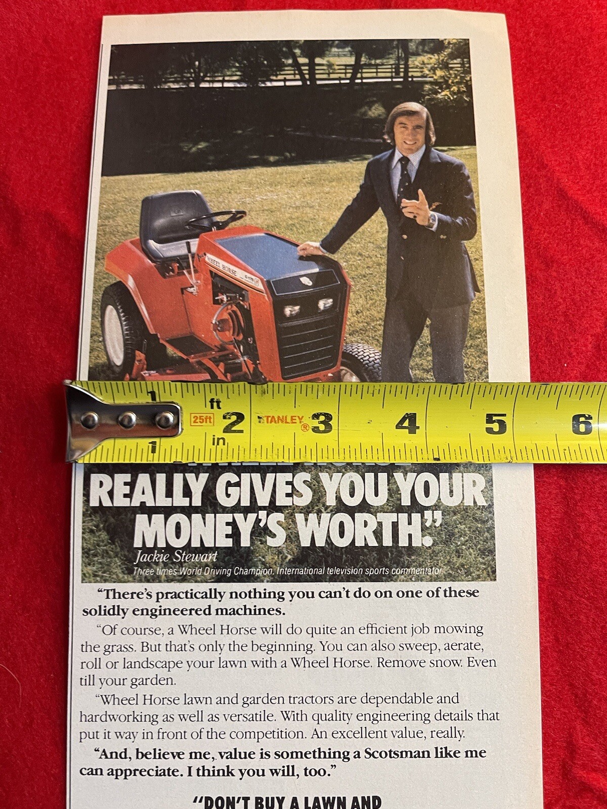 Vintage 1981 Wheel Horse Tractor Print Ad Lawn Garden Mowing Ad Only