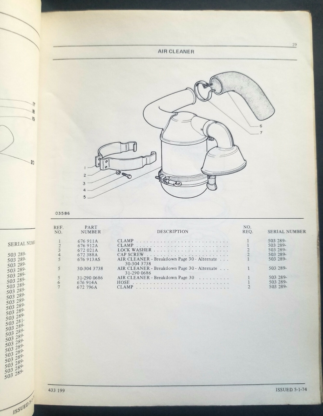 Oliver – Cockshutt Models 1355 Tractor Dealer Parts Catalog