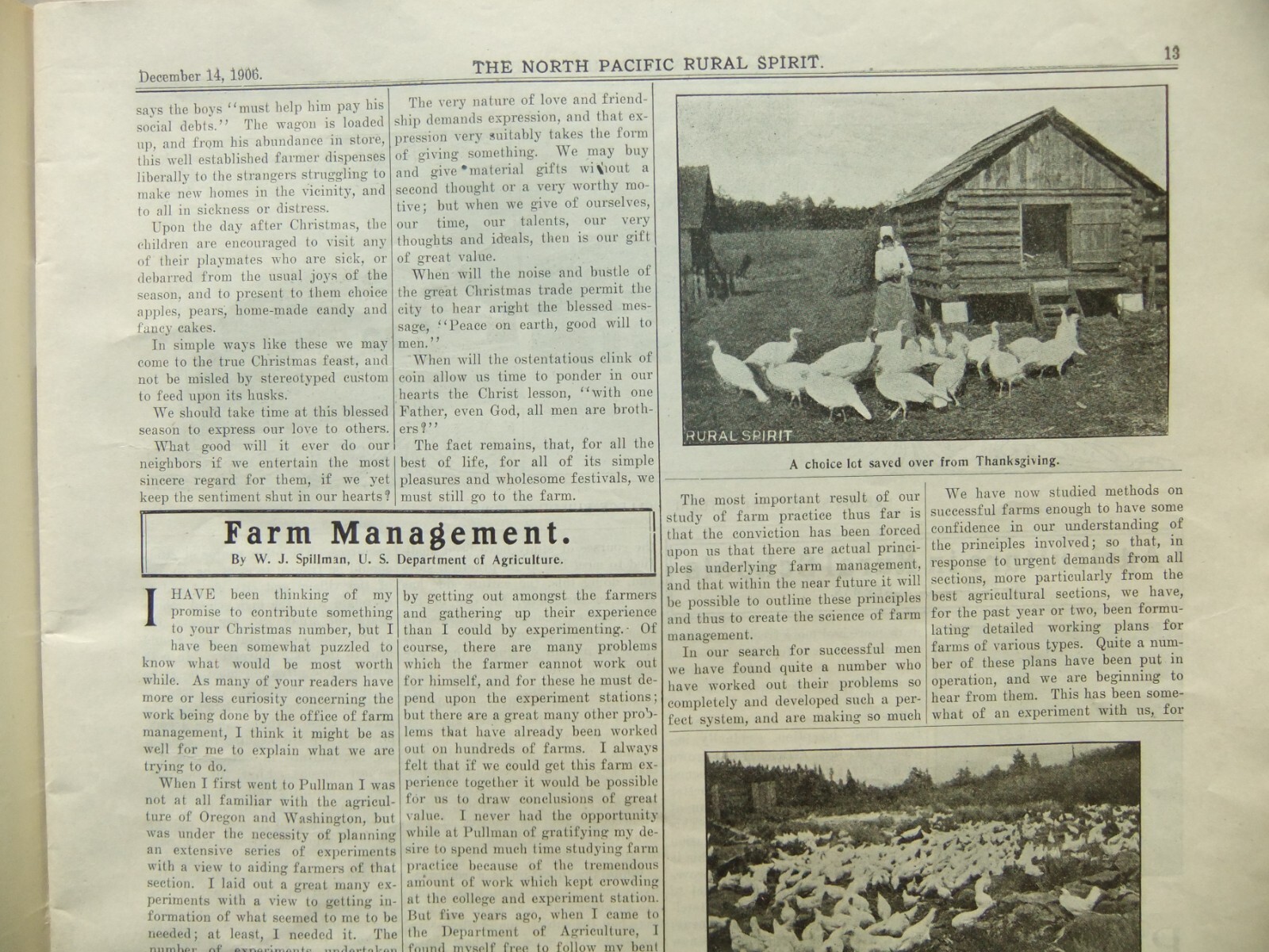 1906 The North Pacific Rural Spirit Journal Portland OR for Farmers & Stockmen