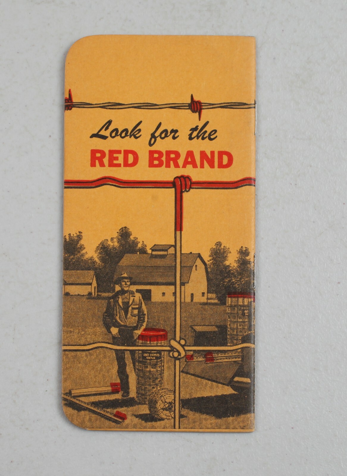 Vintage Pocket Memo Book Keystone Red Brand Wire Co. Eclipse Lumber Denison IA