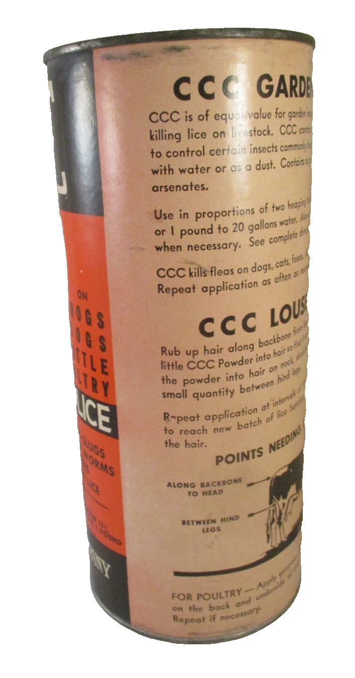 Vintage CARBOLA CHEMICAL CO GARDEN SPRAY & LOUSE KILLER 1 LB CAN Appears Full