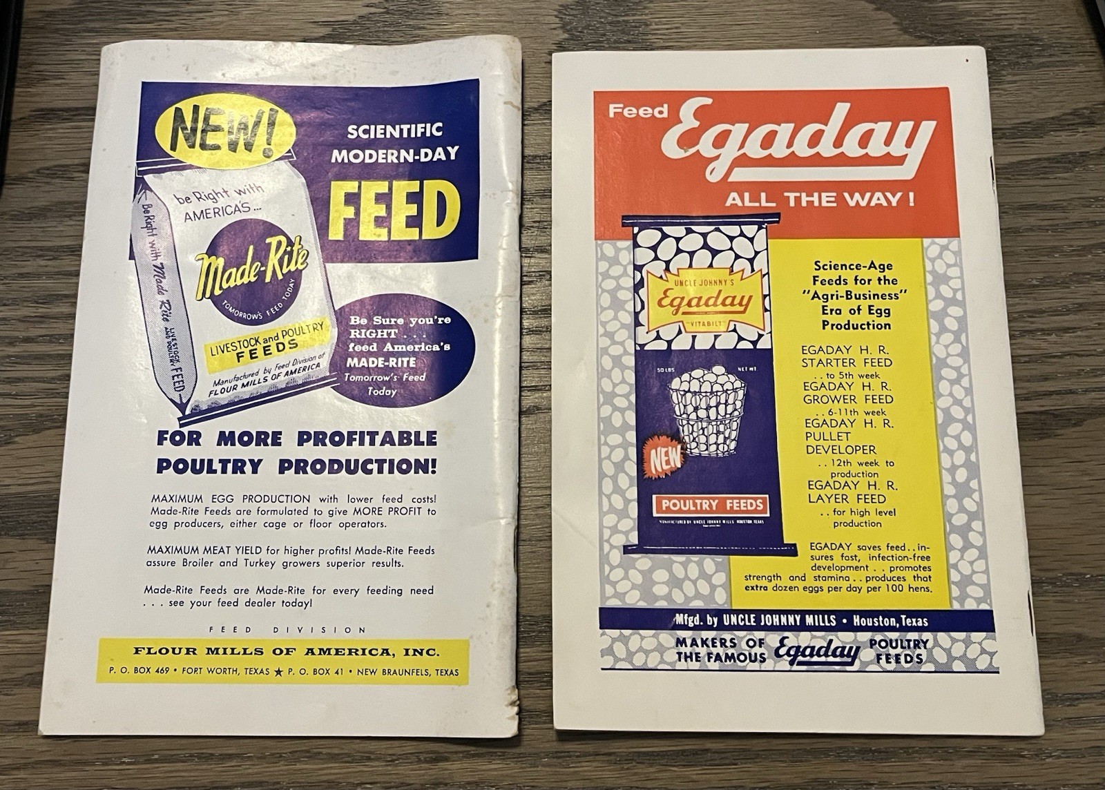 1957 & 59 Texas Poultry Improvement Association official directory