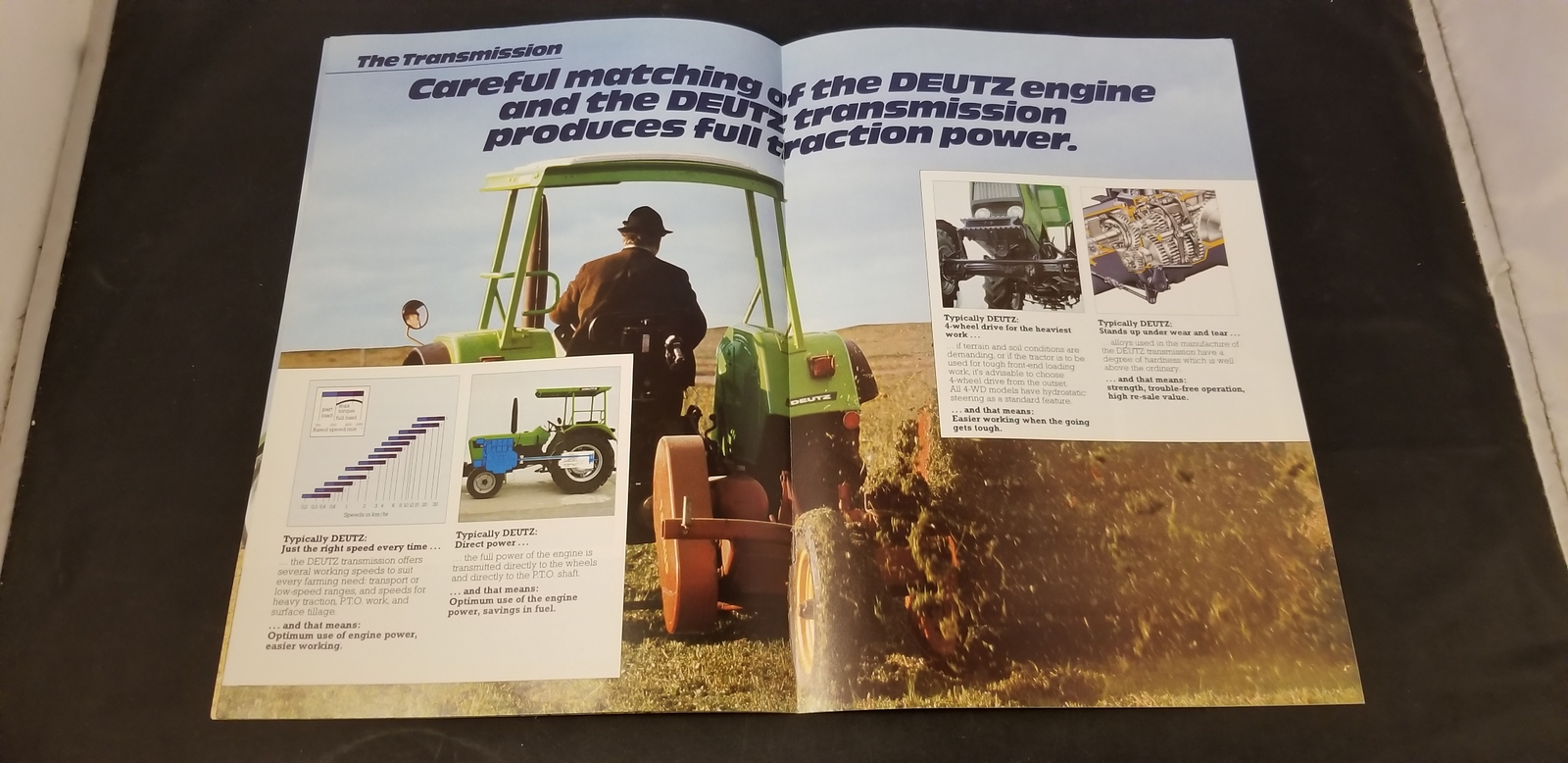 1980 Deutz Fahr Deutz D 45 07, D 52 07, D 62 07 Tractor Sales Brochure Germany