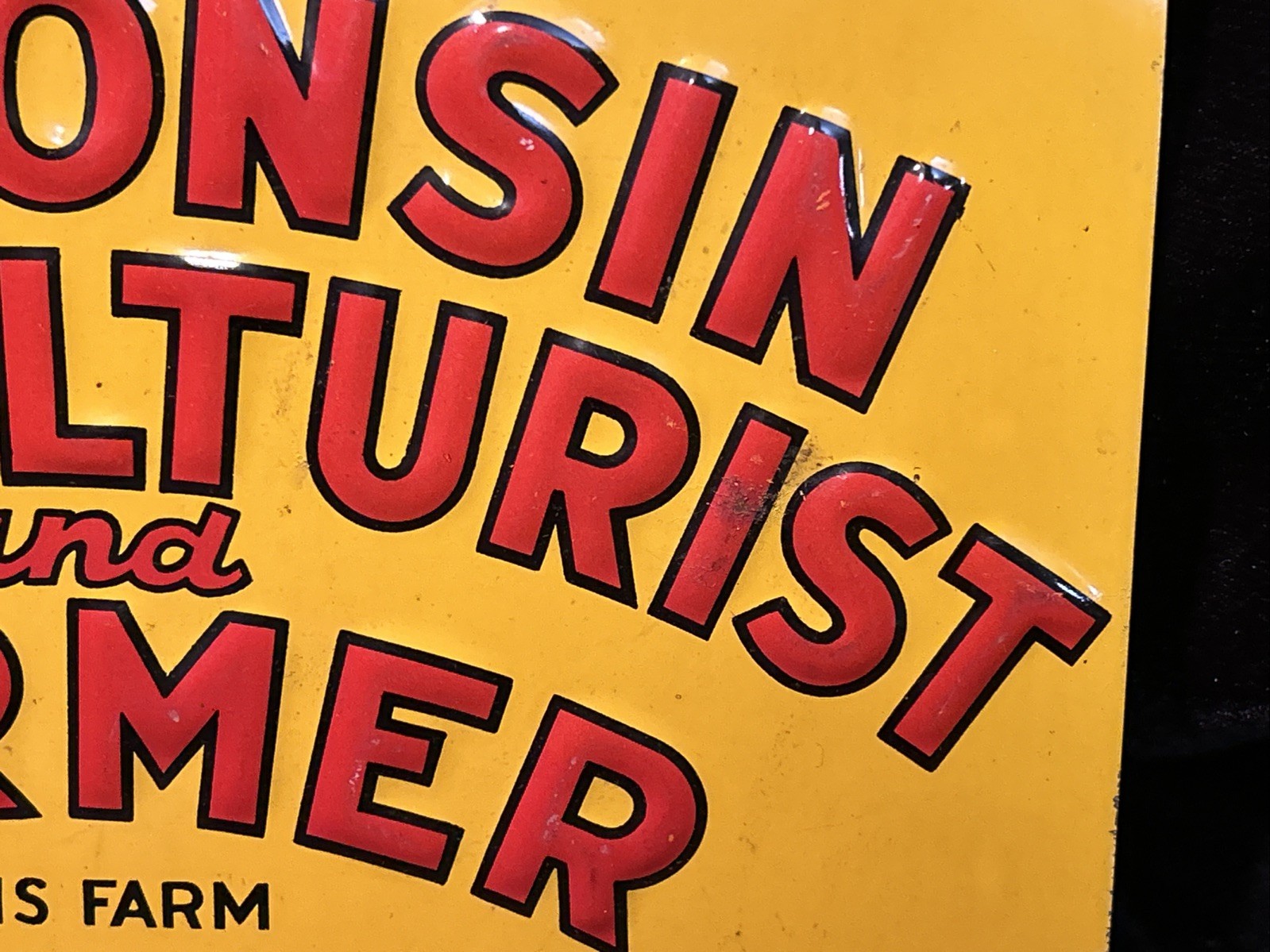 Vintage Original Protected By Wisconsin Agriculturalist Farmer Service Bureau