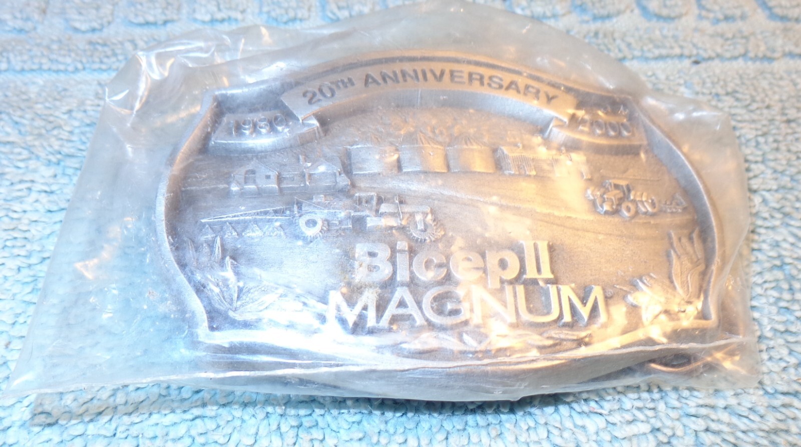 Bicep11 Magnum 20th Anniversary Pewter Belt Buckle Limited Edition Sealed Unused