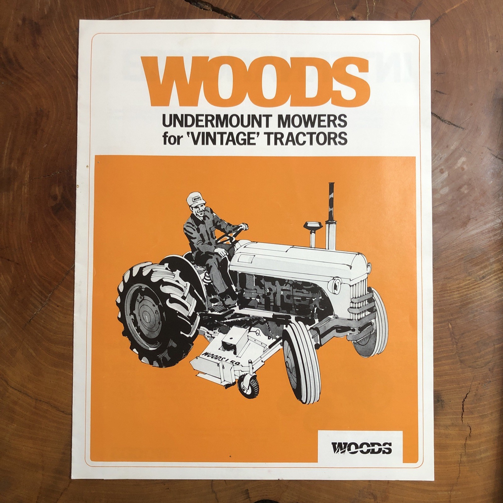 1969 Woods Undermount Mowers for Tractors Sales Brochure Model John Deere ￼Ford
