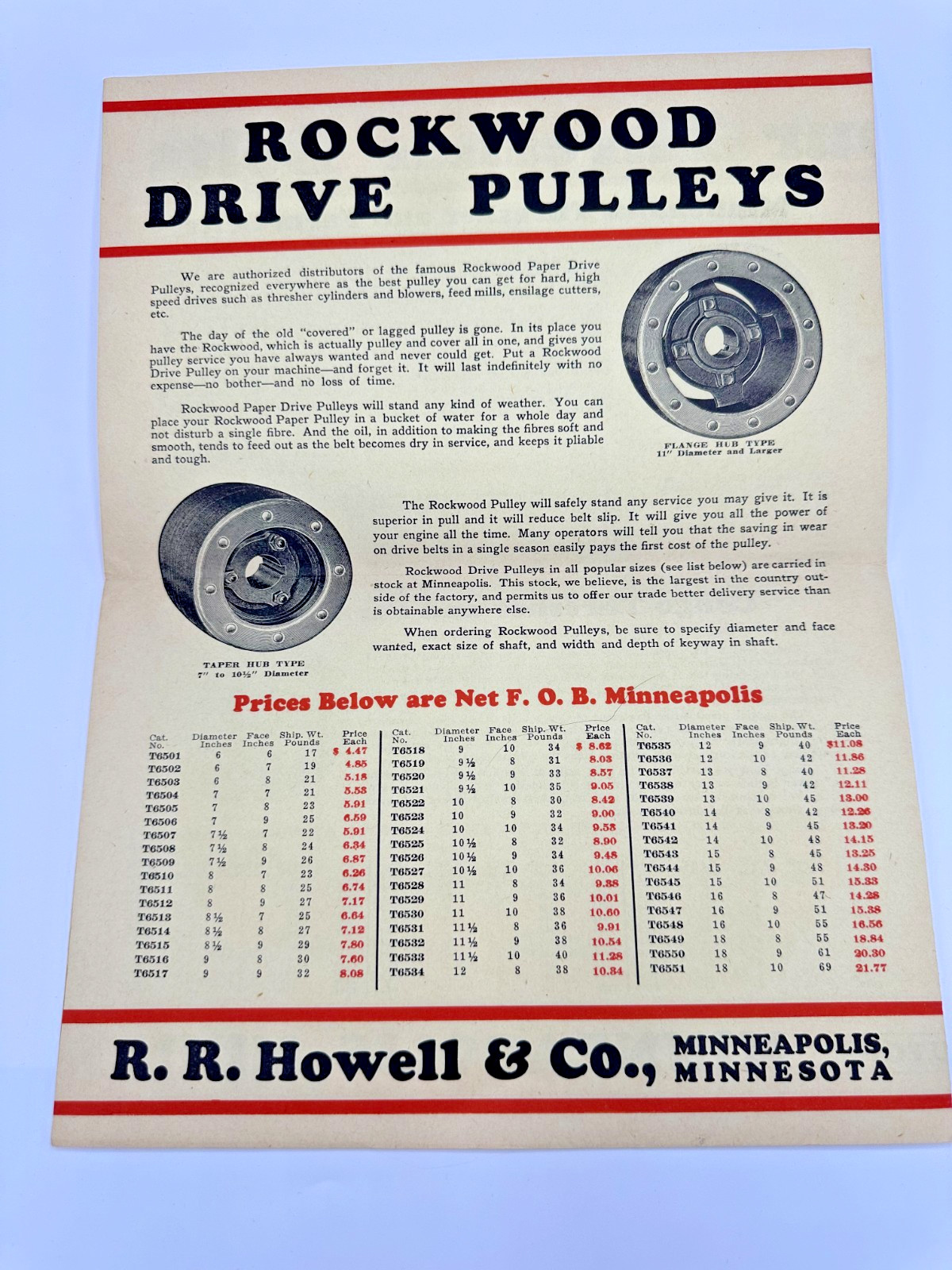 1930 Minneapolis RR Howell Thresher Supple Catalog Lot Letters mailer & more