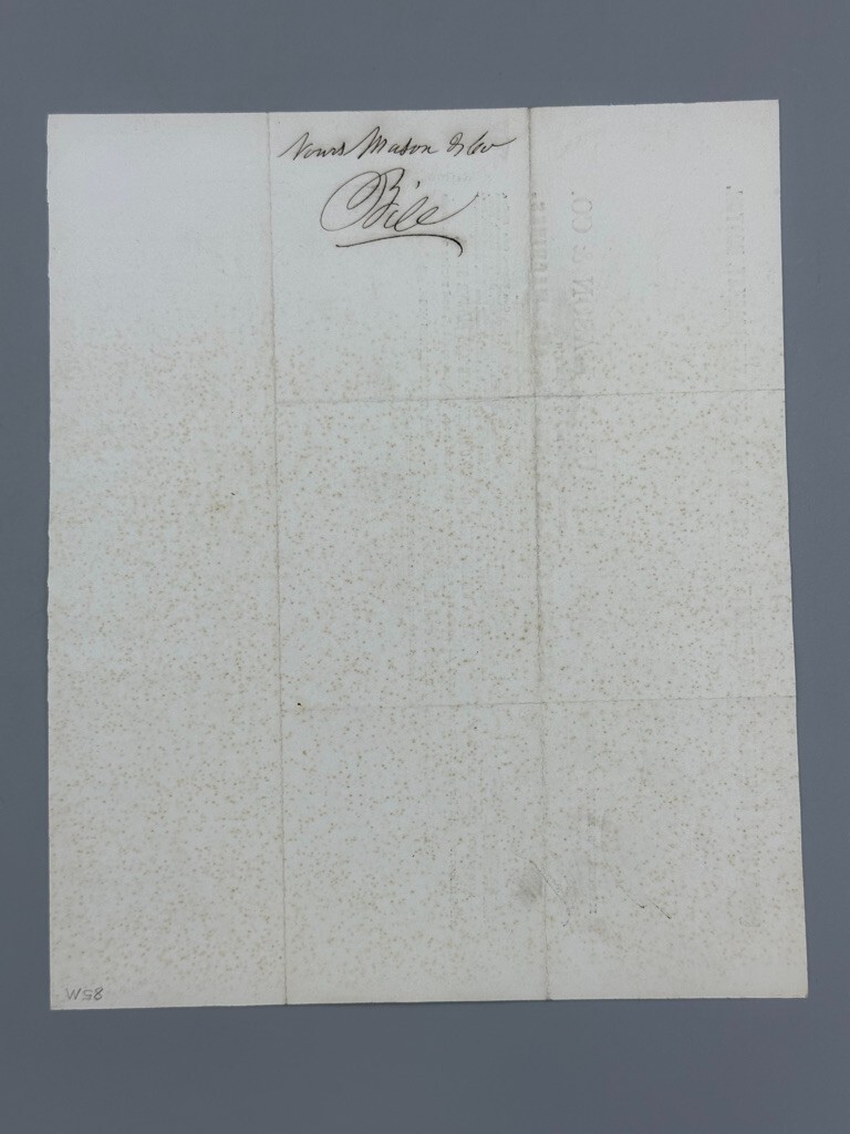 1857 QUINCY HALL AGRICULTURAL Warehouse FARM Machinery Advertise Billhead BOSTON