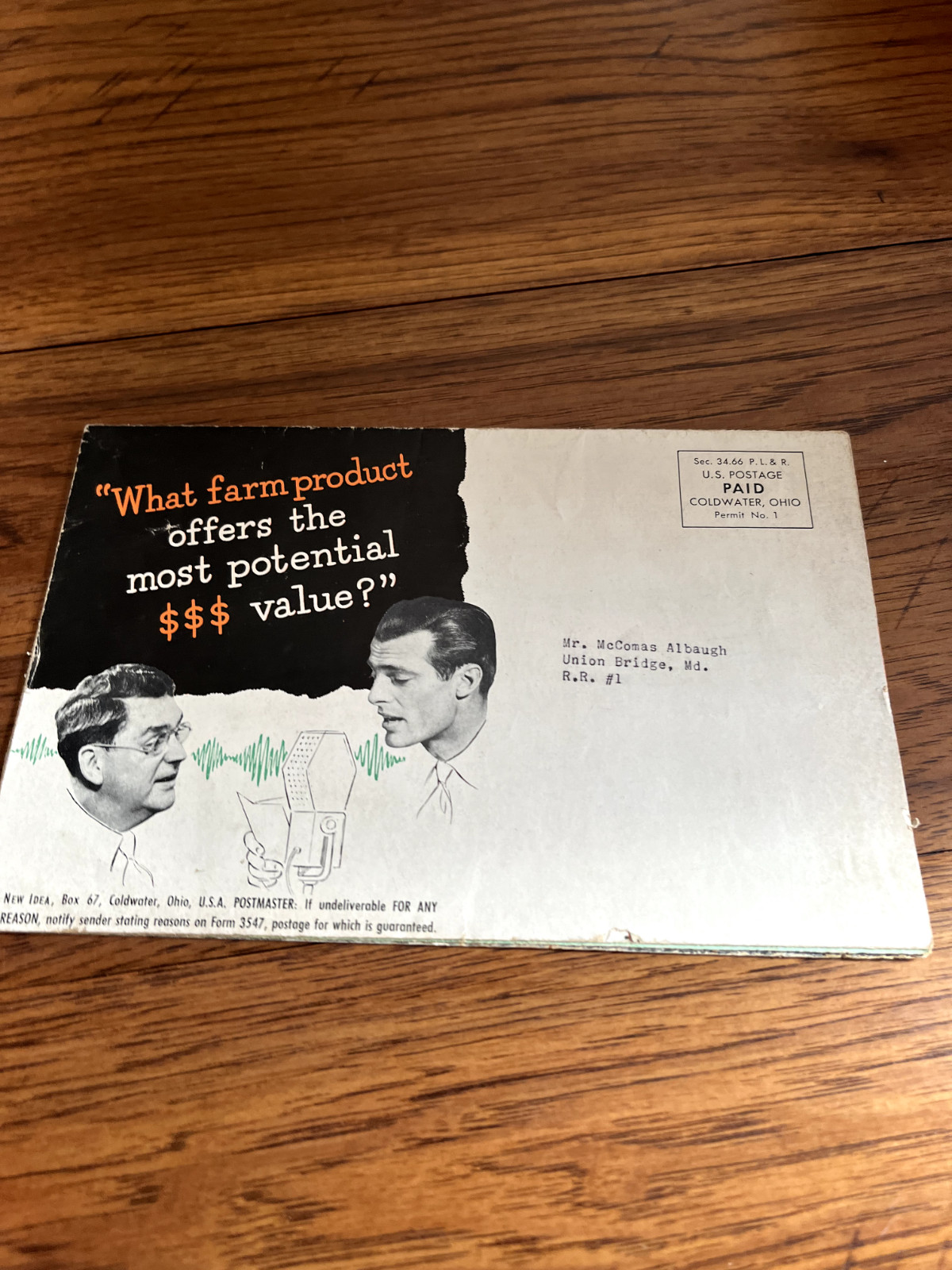 New Idea Equipment Manure Spreader For 1959 Brochure FCCA