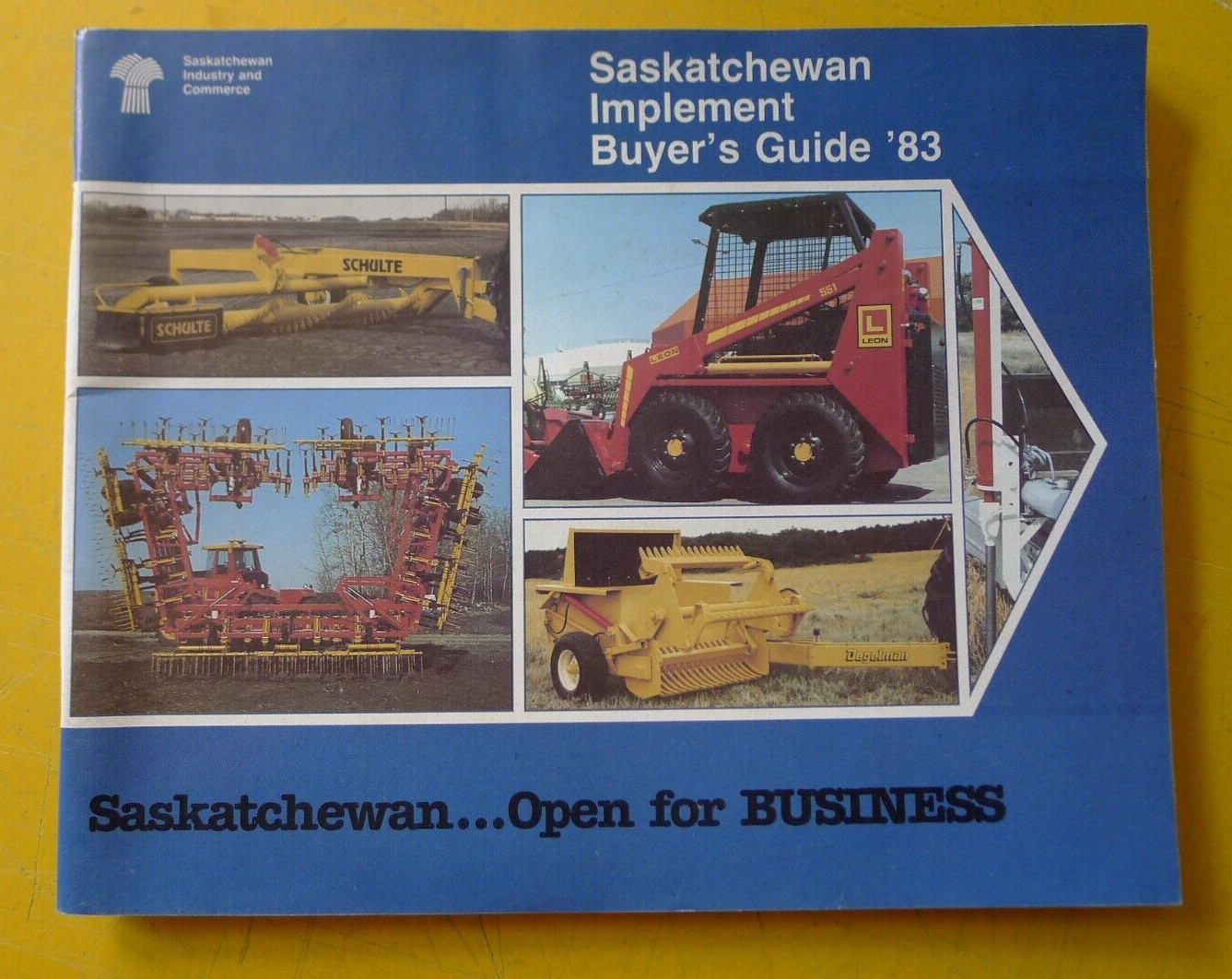 SASKATCHEWAN Implement Buyers Guide 1983 Catalog Farm Agriculture Industrial