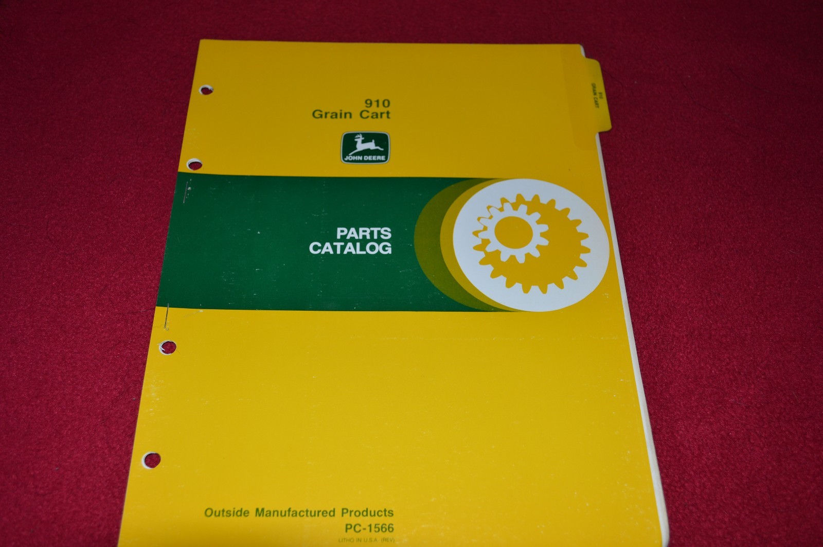 John Deere 910 Grain Cart Dealer&rsquo;s Parts Book Manual PANC