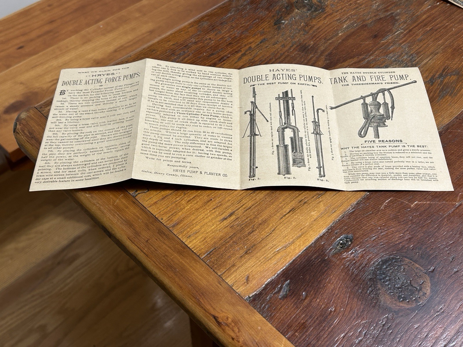 Kansas City Missouri E.K. Hayes Promotional Foldout Ad Pumps An Windmills