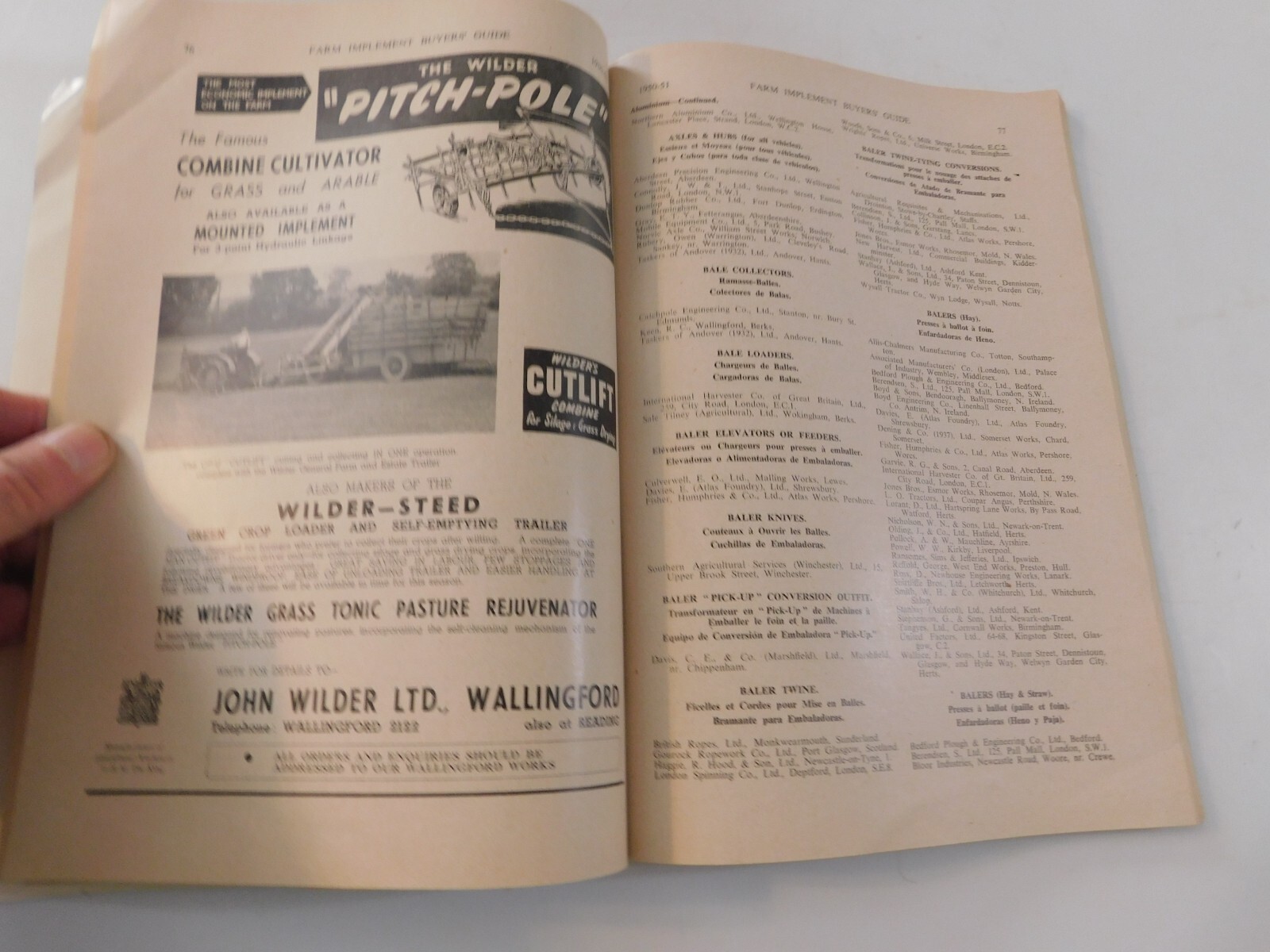 1950 FARM IMPLEMENT BUYER&rsquo;S GUIDE AGRICULTURAL MOWERS RAKES SWATHERS CORN DRILL