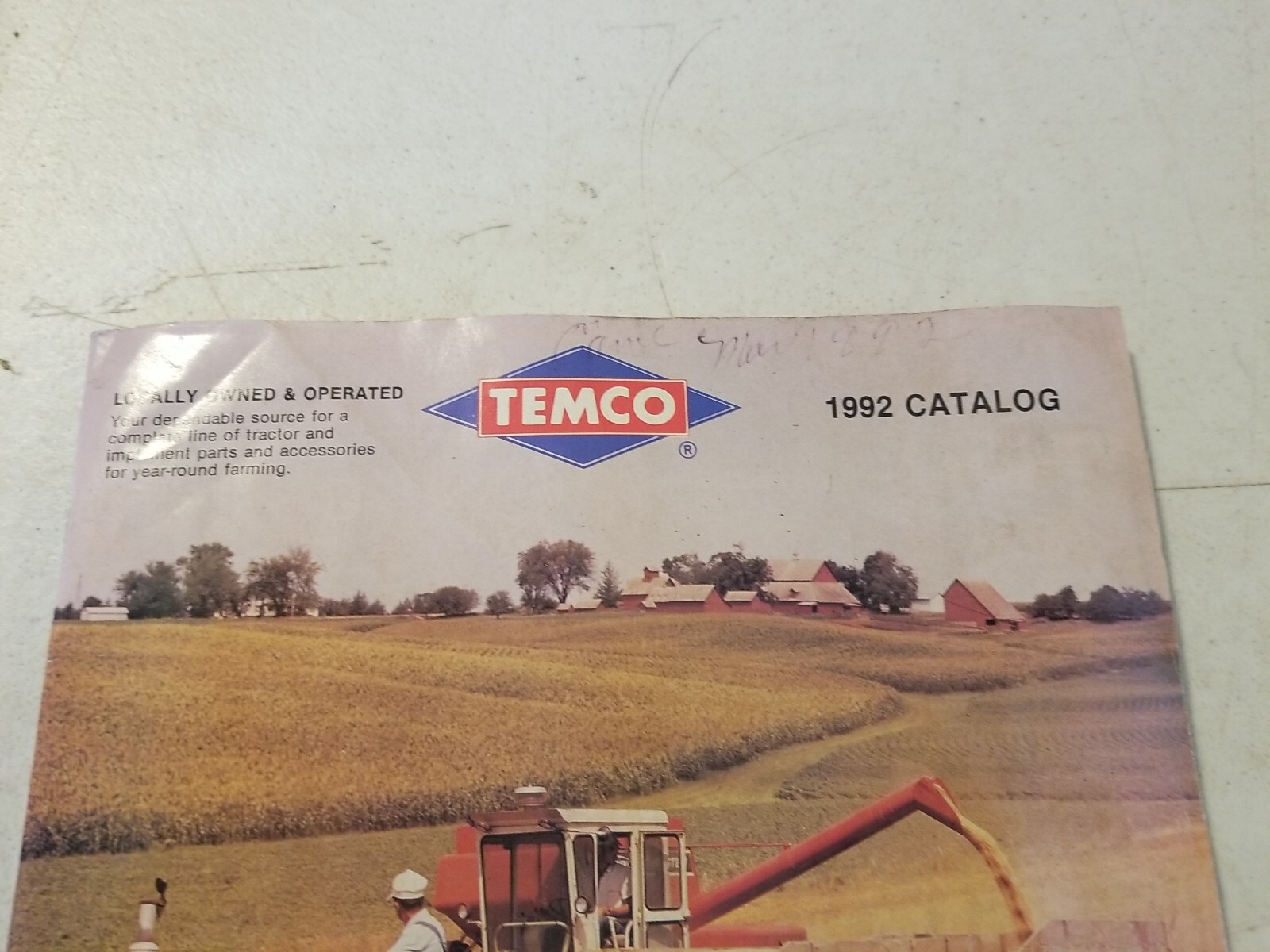 1992 Temco Tractor Parts Catalog Bloomsburg Pa