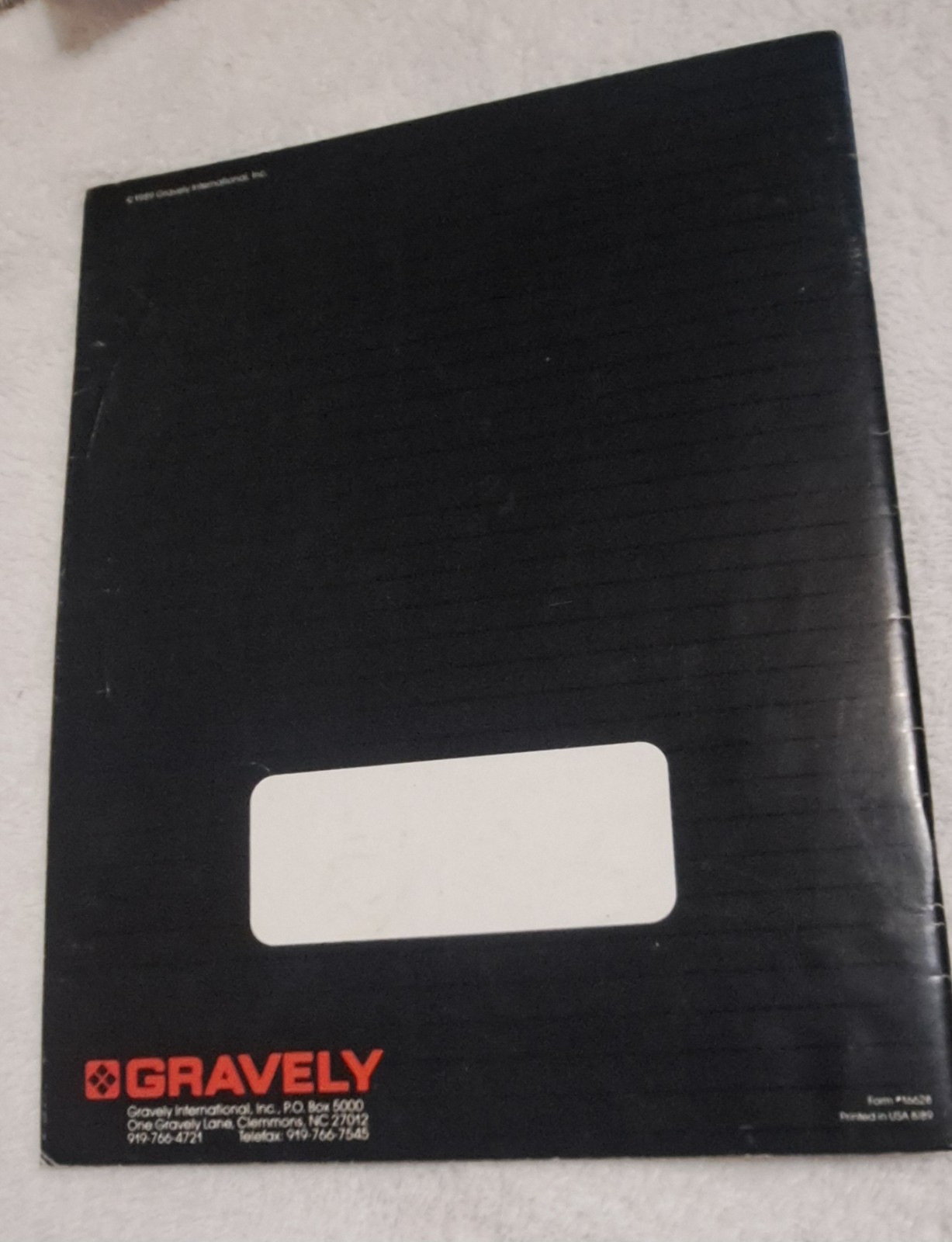 Gravely Tractor And Mowers Brochure 1989