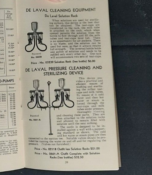 1944 De Laval Price Book Special Dealer Edition DeLaval Separator Co Chicago