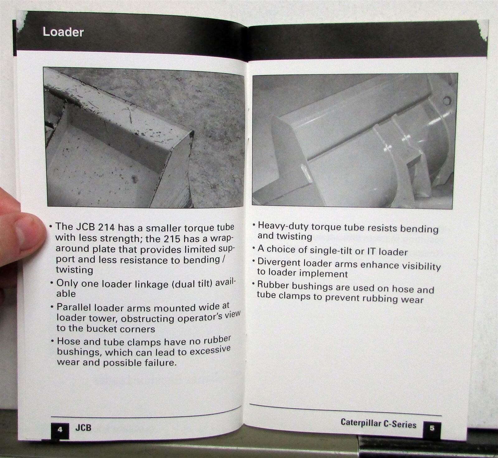 1997 Caterpillar C Series Backhoe Loader Construction Specs Sale Brochure