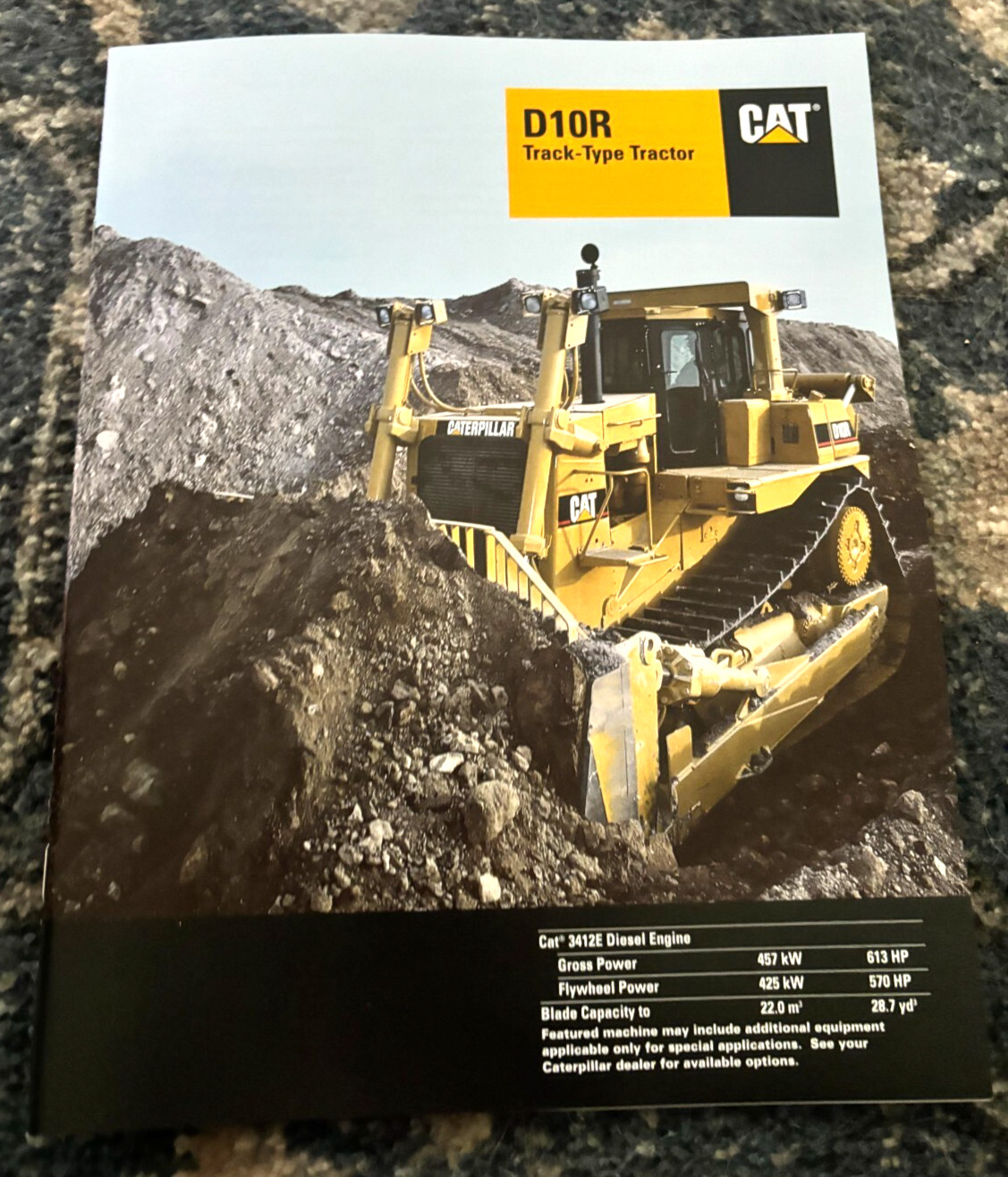 Caterpillar CAT D10R Crawler Tractor Dozer Brochure FCCA25