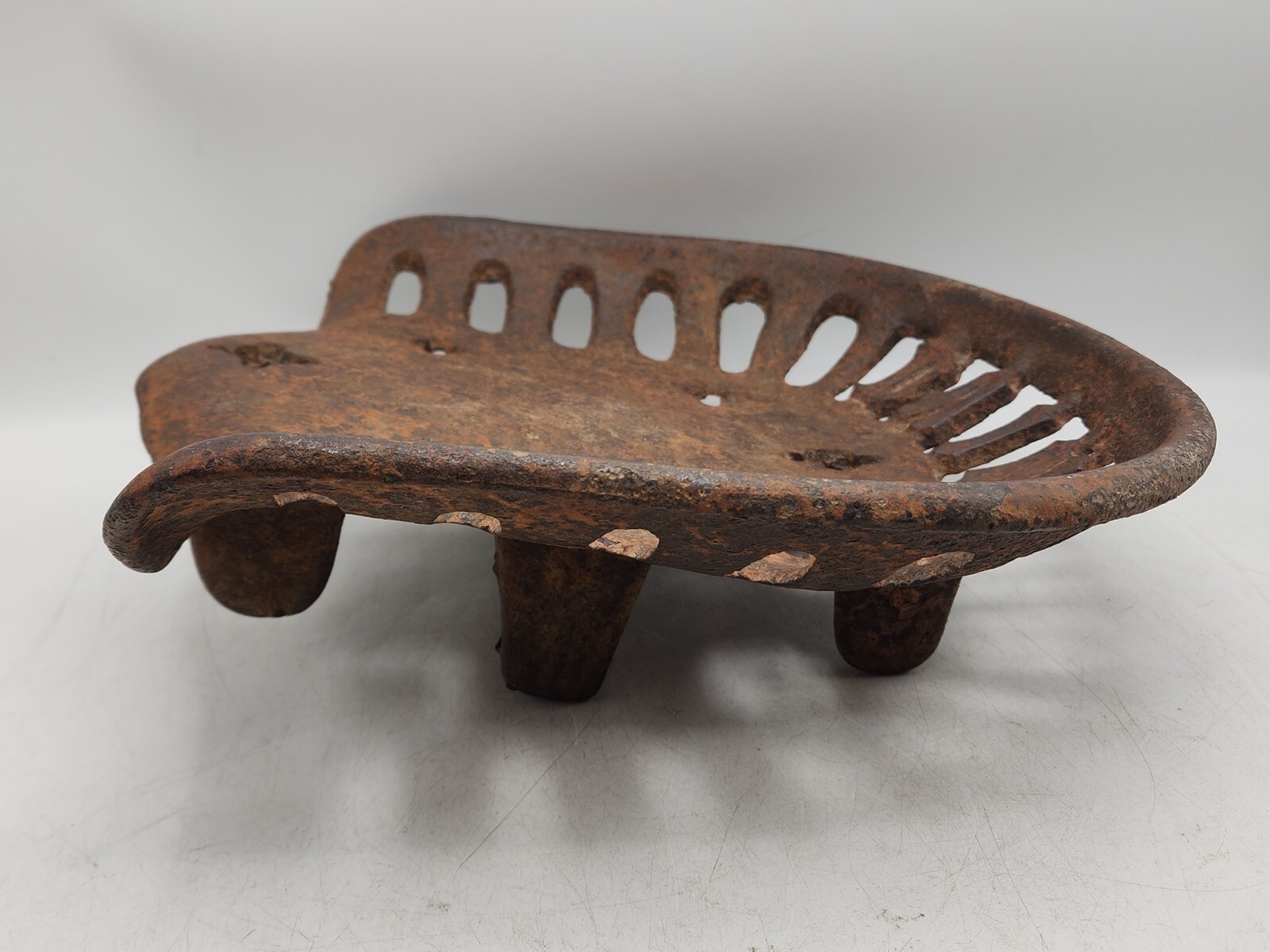 Vintage/Antique Dains Tractor Plow Implement Farm Equipment Seat Cast Iron Metal