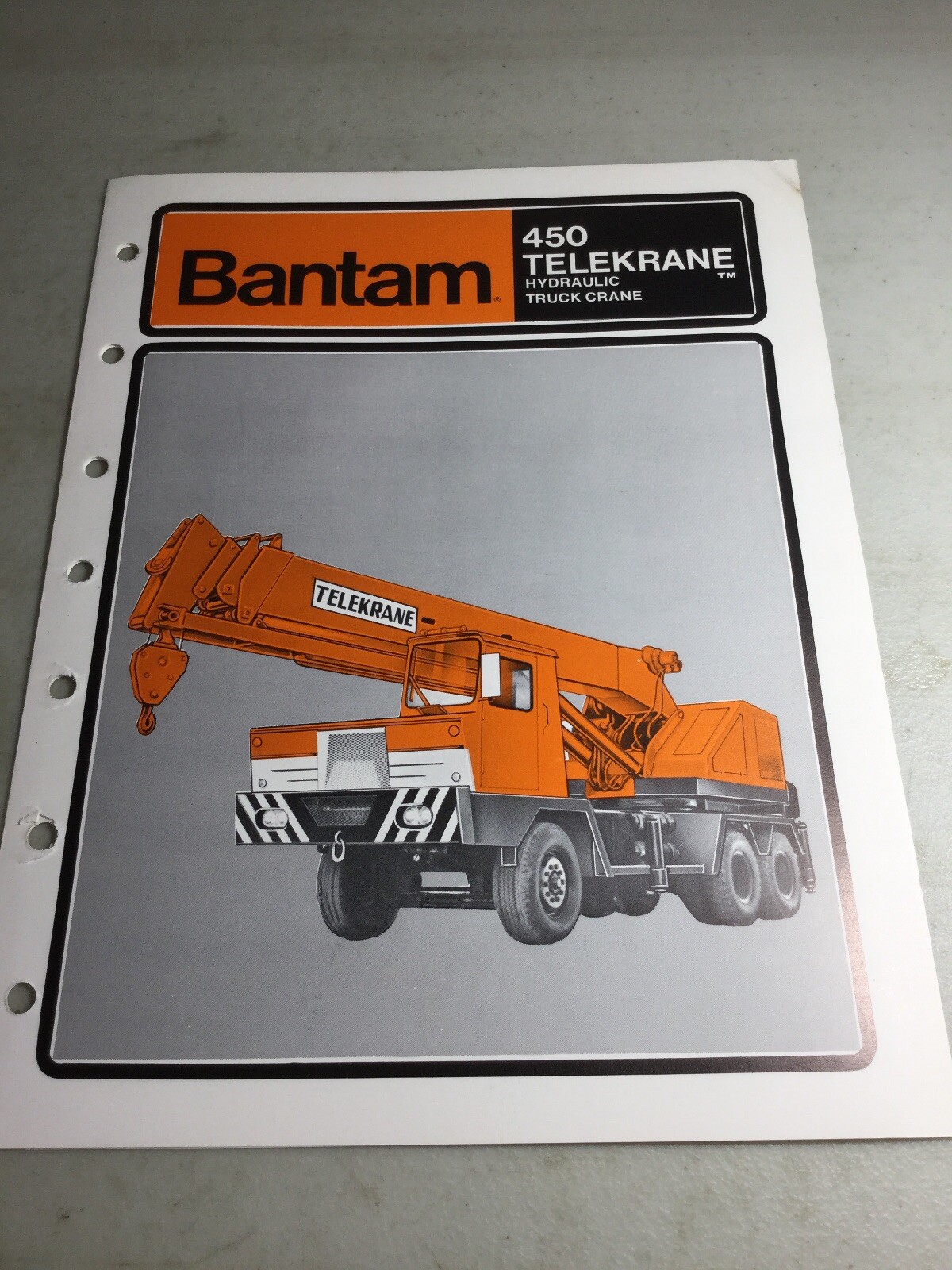 Bantam, Koehring 450 Telekrane Sales Brochure, Literature