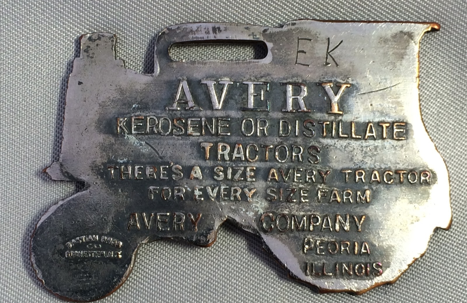 AVERY KEROSENE TRACTOR Farm Advertising WATCH FOB Peoria Ill ANTIQUE Original