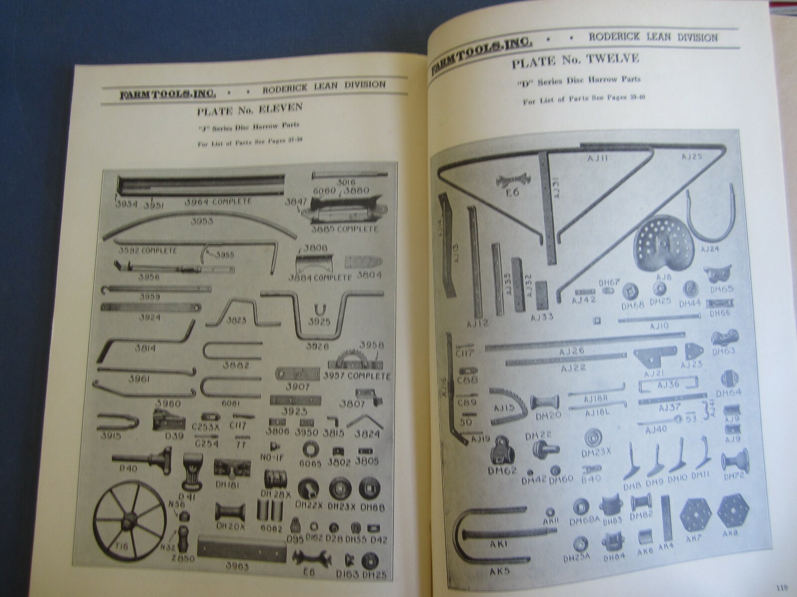 Old Vintage 1939 – Roderick Lean Agricultural Implements – CATALOG – Farm Tools