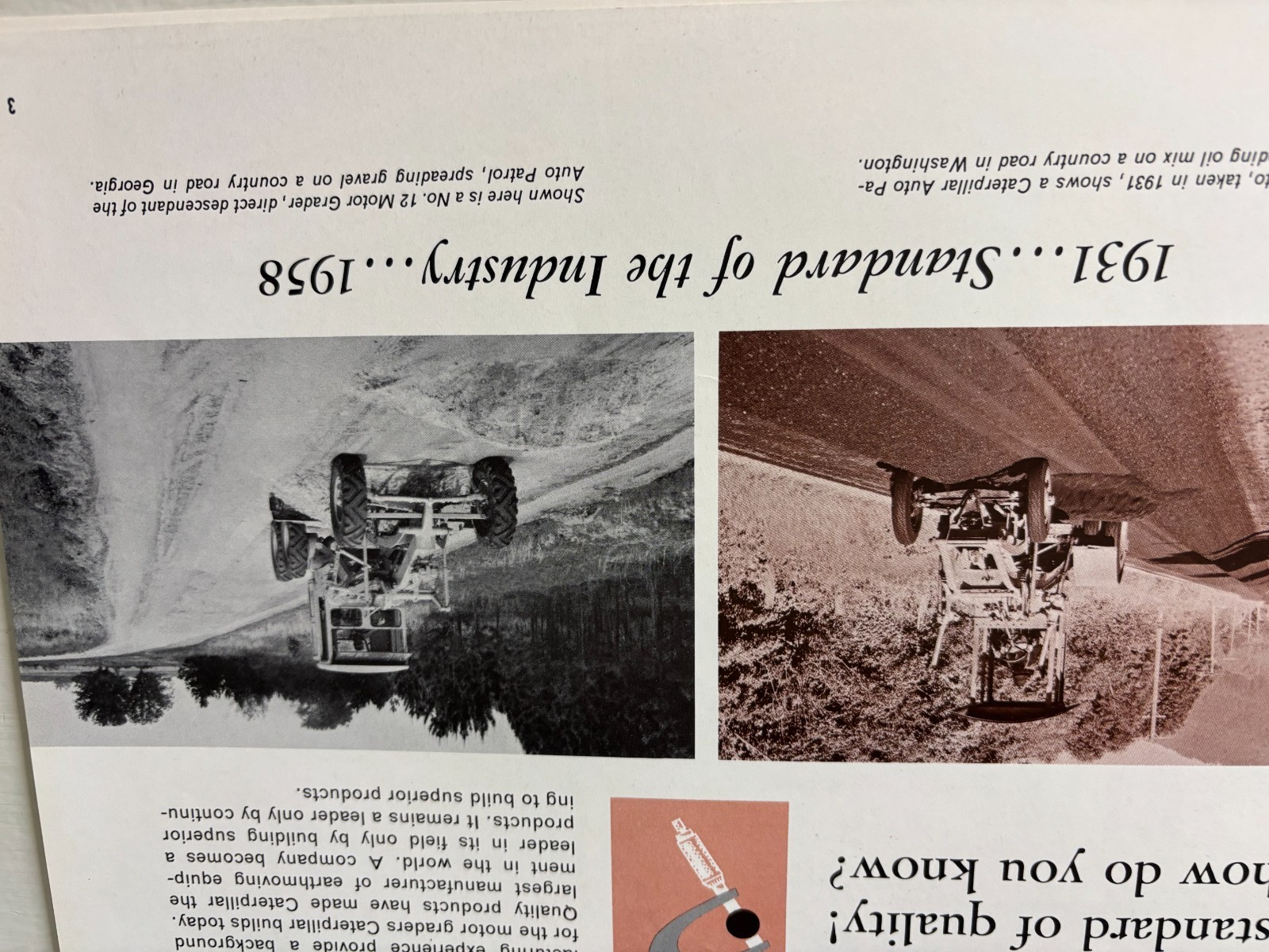 Caterpillar CAT 112 Motor Grader Brochure 1958 Can You Afford to Guess? 7 Pg VTG
