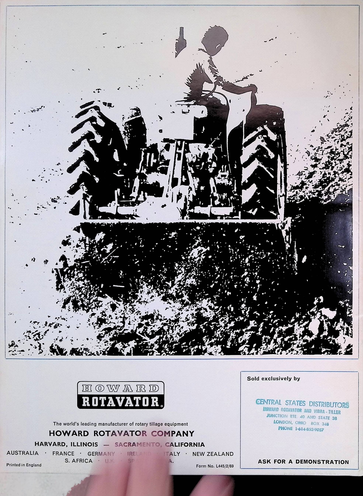 Vintage Farm Brochure Howard Rotavator Agricultural Range Brochure