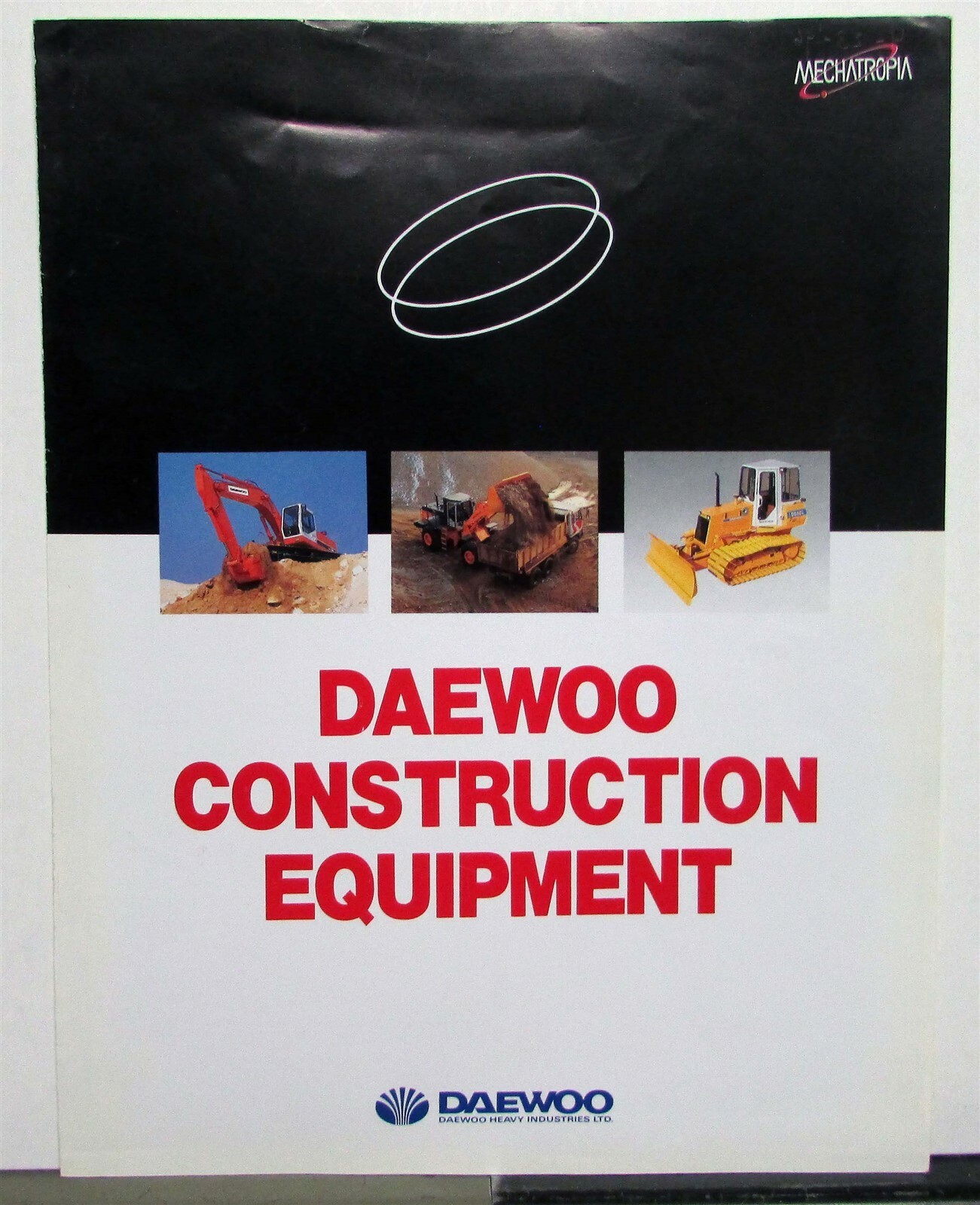 1995 Daewoo Full Line Excavator Crawler Wheel Loader Construction Sales Brochure
