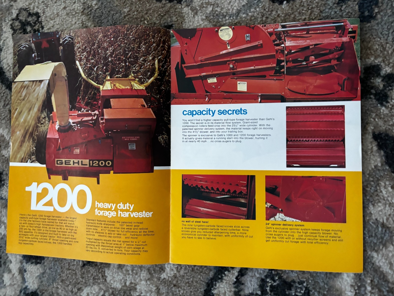 Gehl 1000 1200 Forage Harvester For 1979 Brochure DCPA26