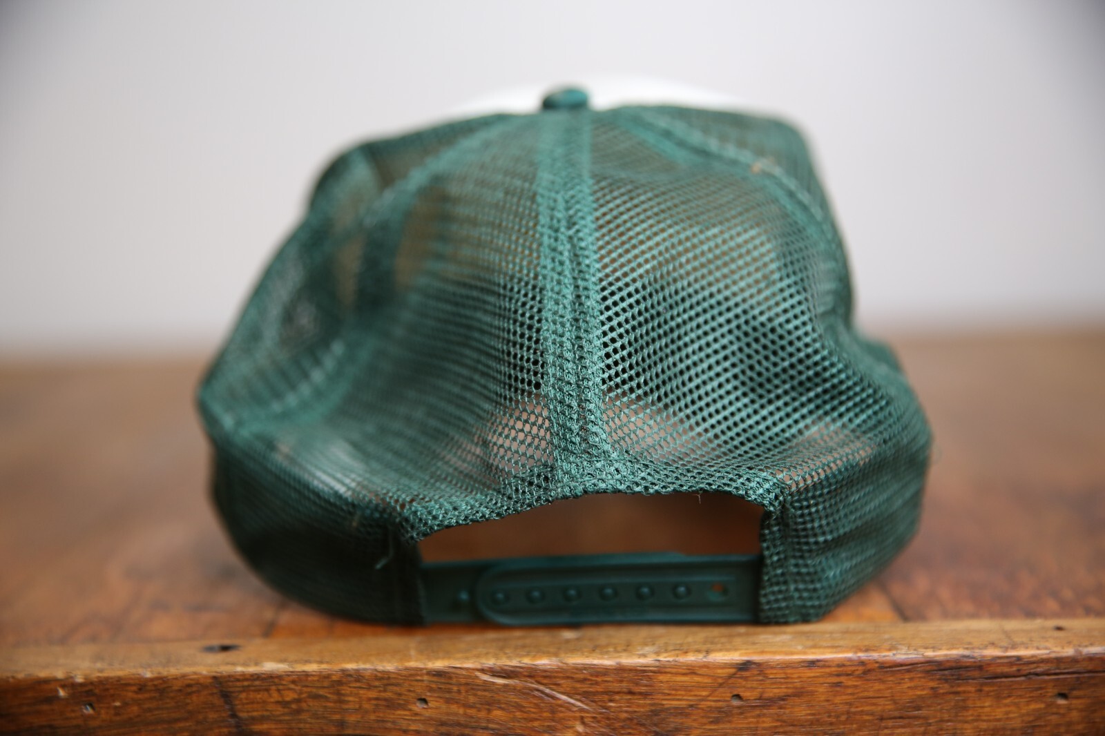 Oliver Tractor Cap Vintage Split Shield Logo Farm trucker Hat Mesh Back Green